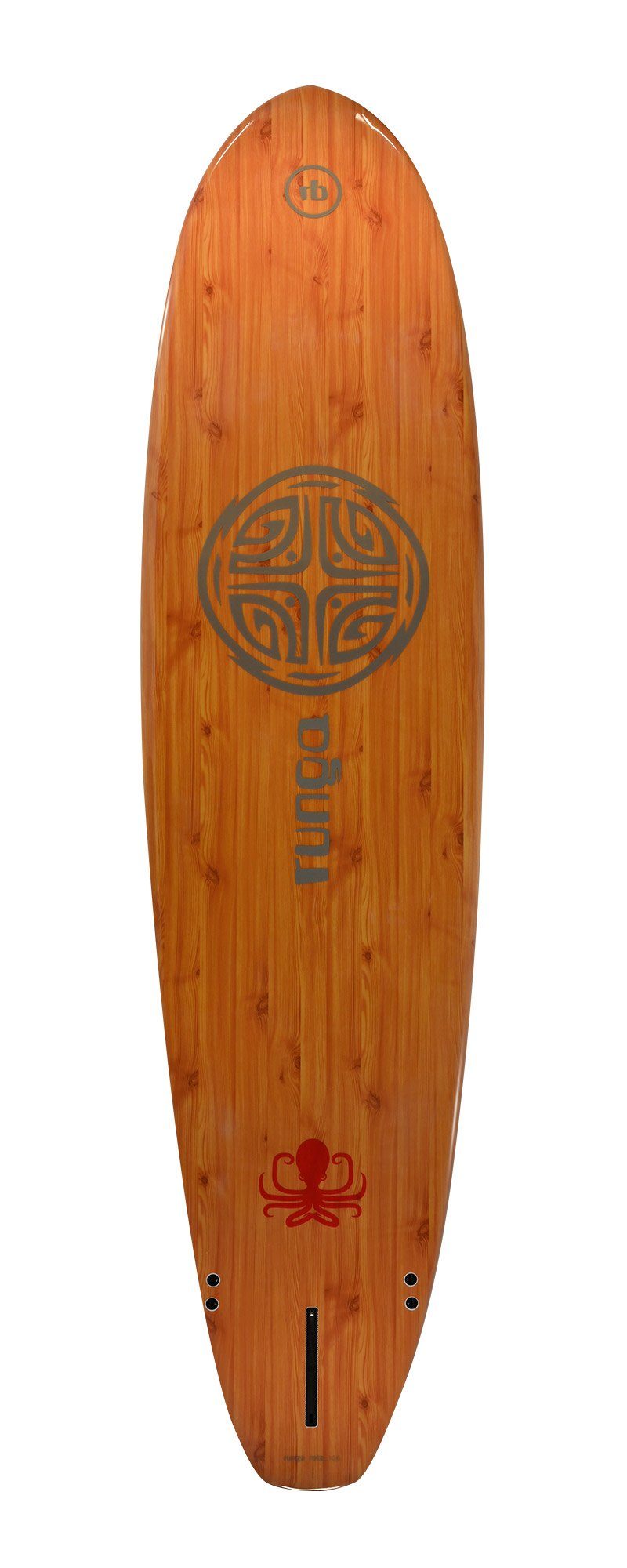 Runga-Boards SUP-Board ROTA Up Board Stand (9.6, Paddling 3-tlg. RED Allrounder, Inkl. SUP, Hard Finnen-Set) coiled & leash