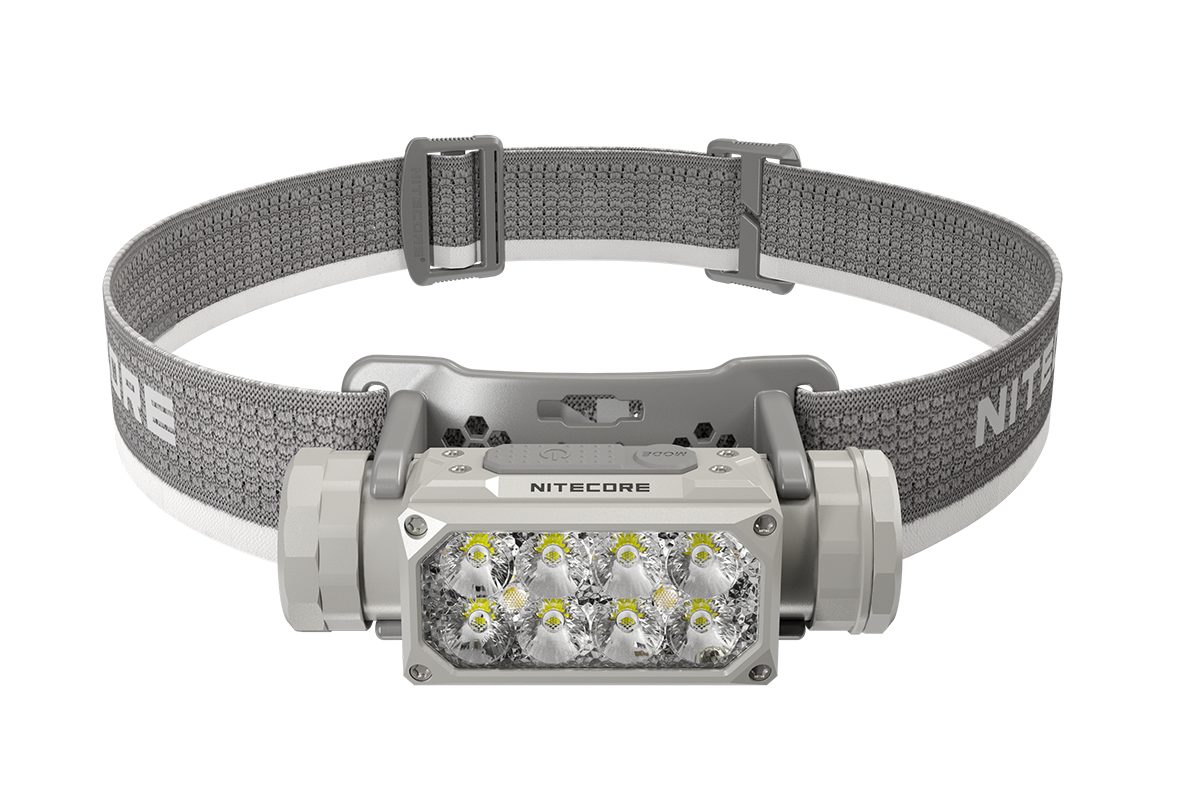 Nitecore LED Stirnlampe HC65 UHE - 2000 Lumen - 2 Lichtquellen weiss und Rotlicht - GRAU (1-St)