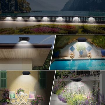 Home safety LED Dachrinnenleuchte 4Stk.40LED Solarlampen für Außen