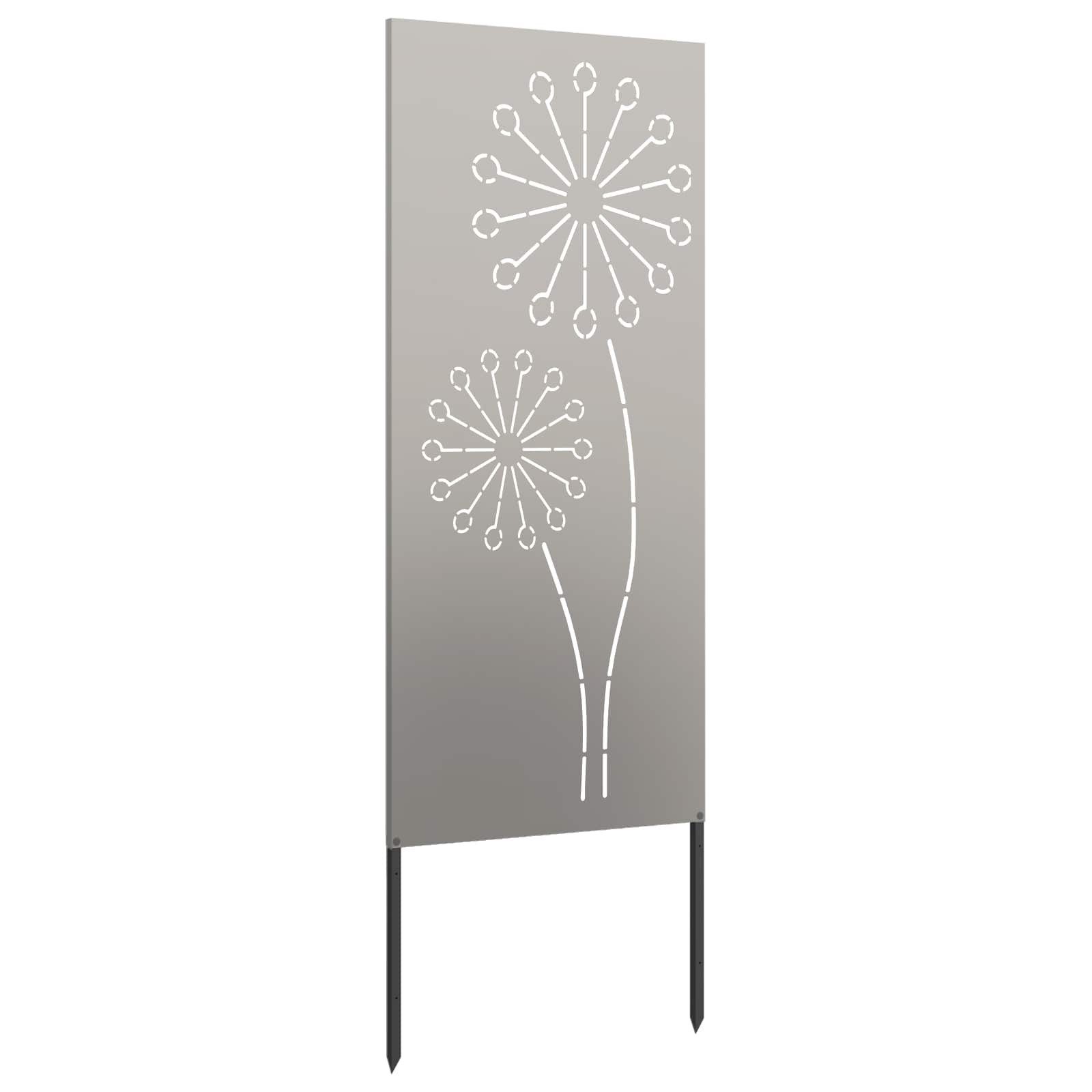 vidaXL Wandbild Garten Sichtschutz-Leinwand Rostoptik 50 x 140 cm, (1 St) – Bild 5 von 5