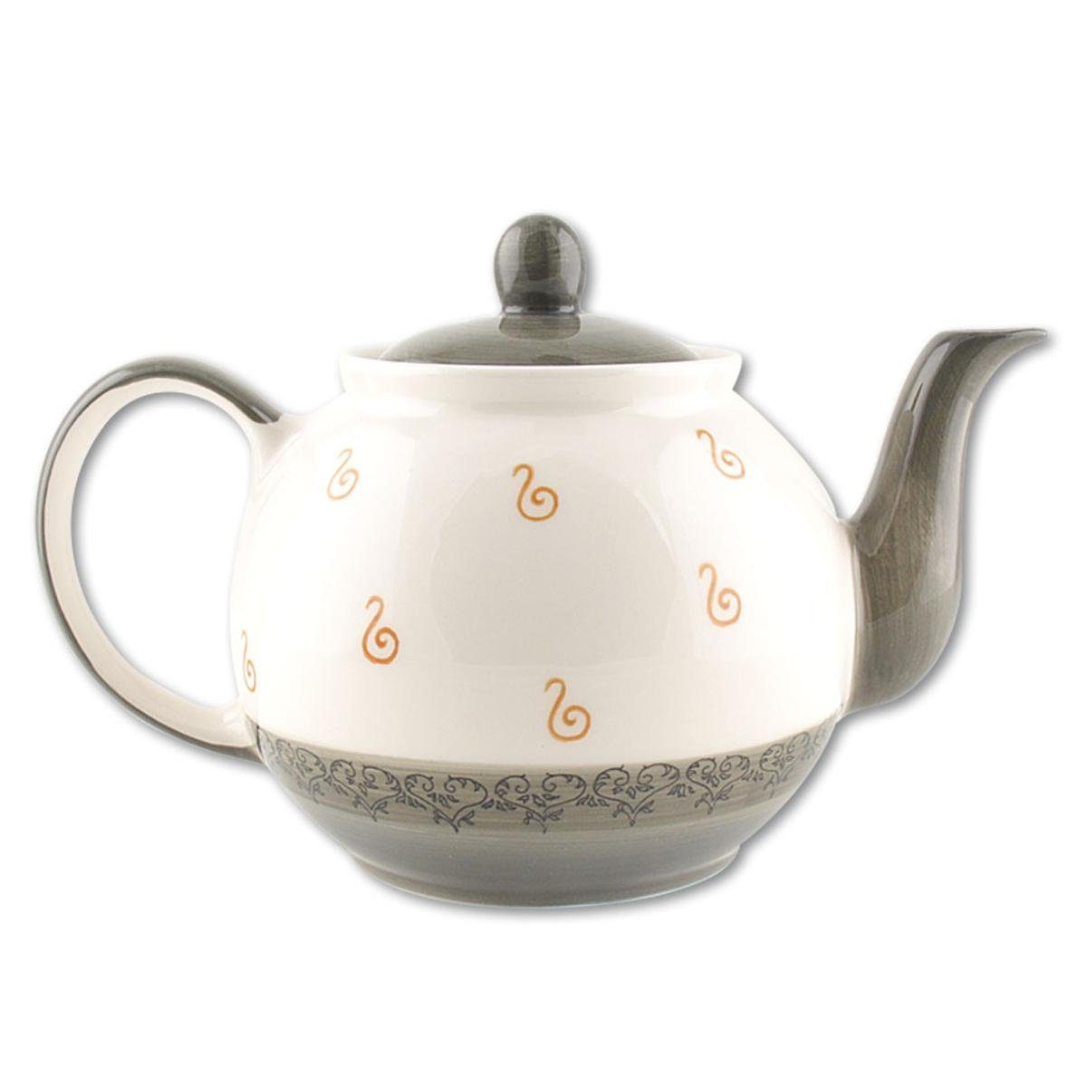 Mila Teekanne Mila Keramik-Teekanne Oommh Katze Pure ca. 1,2 Liter, 1,2 l, (Set, Teekanne)