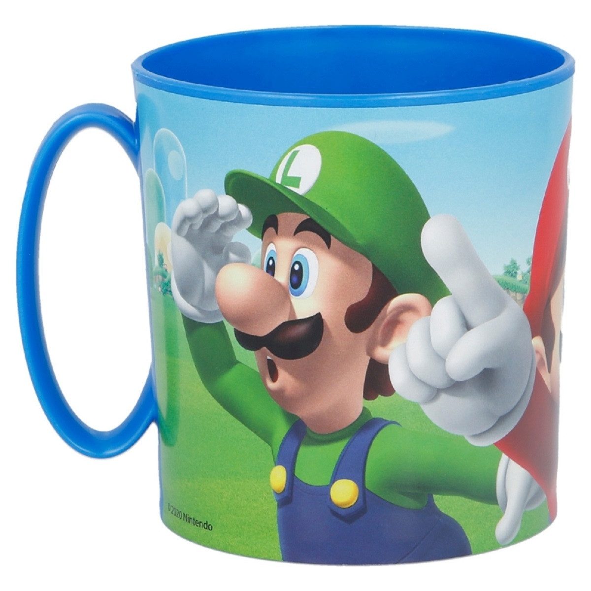 Super Mario Becher - Mikrowellengeeigneter Kunststoffbecher 390 ml – für Kinder, ideal für den täglichen Einsatz, perfekt für Kinder