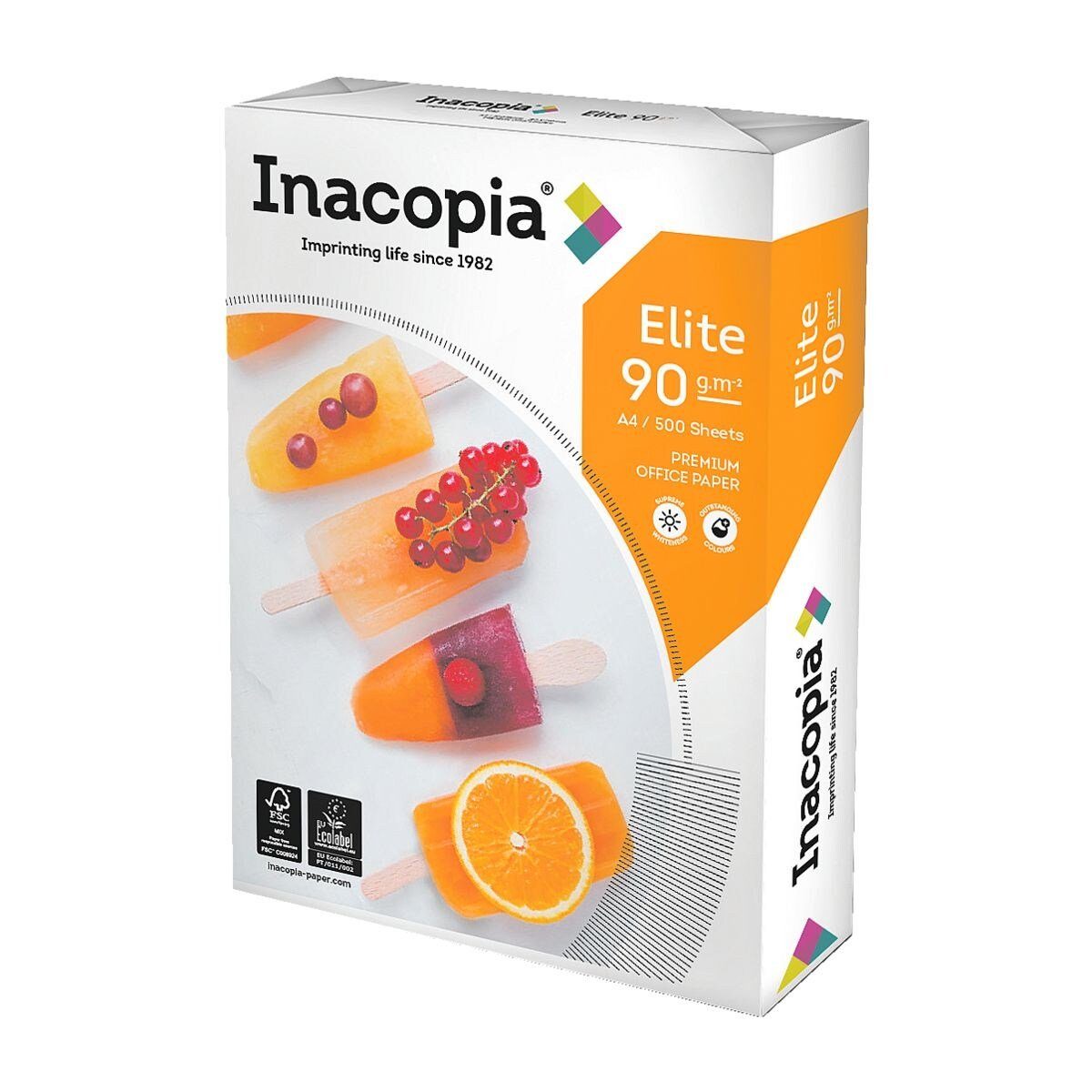 INACOPIA Druckerpapier Elite, Format DIN A4, 90 g/m², 171 CIE, 500 Blatt