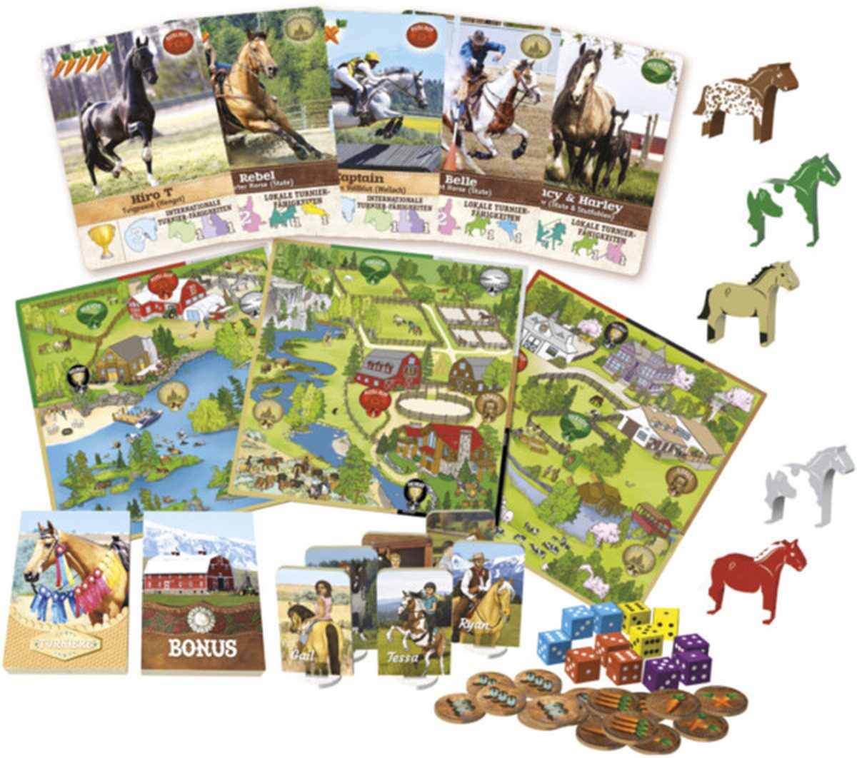 Spielefaible Spiel Fantasy Ranch, Familienspiel, Ein Reiterhof-Spiel