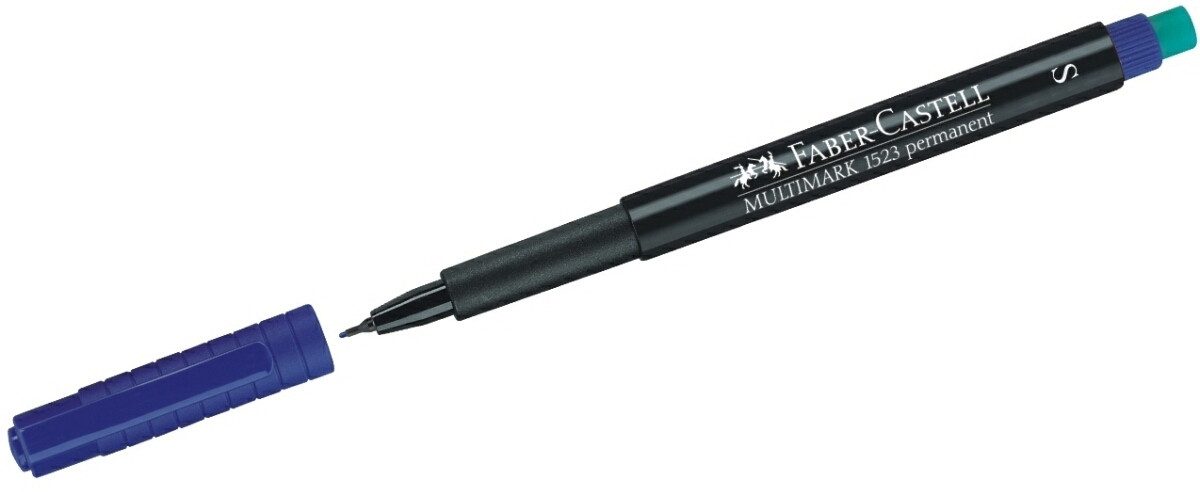 Faber-Castell Folienstift Folienschreiber permanent S blau