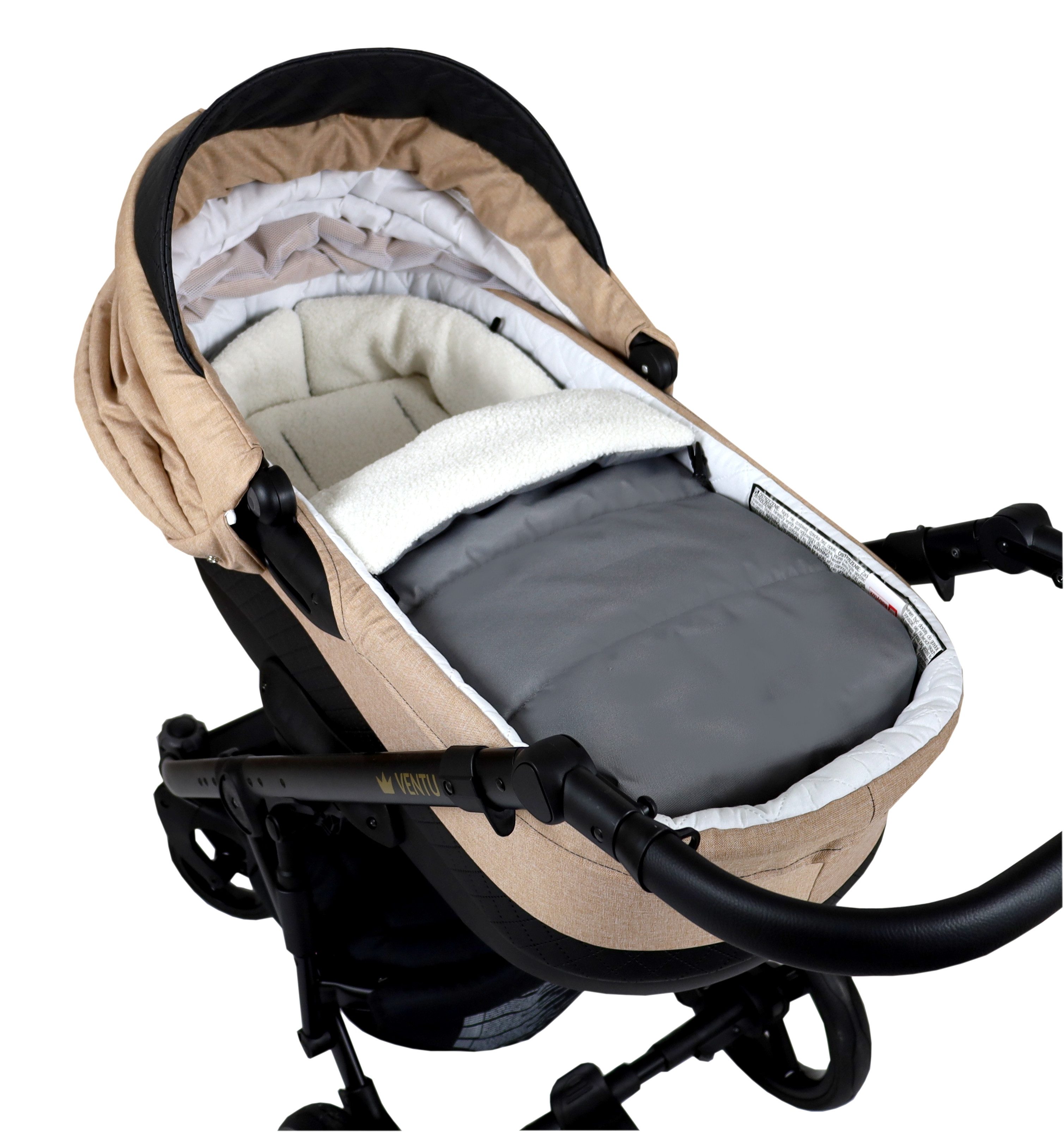 BabyLux Fußsack Bouclé Winter Fußsack 90cm Kinderwagen Buggy, Babyschale Sc günstig online kaufen