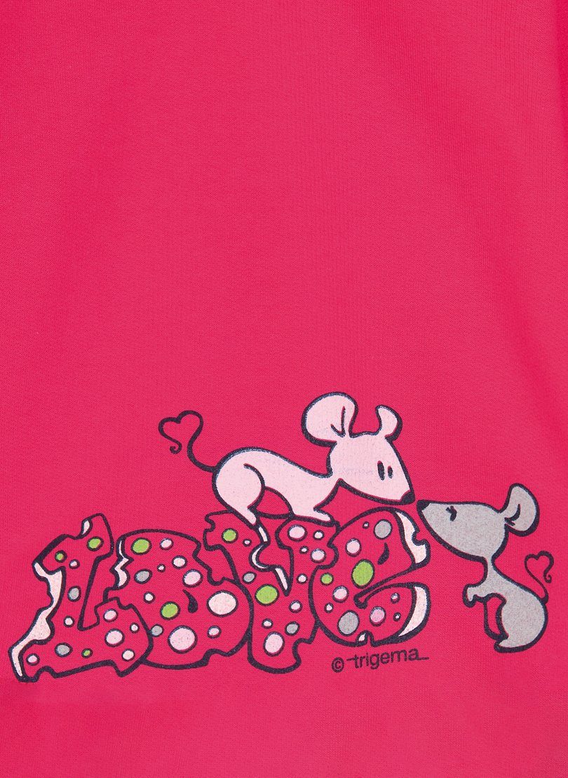 Sweatshirt Mäuse-Print Trigema süßem mit Sweatshirt TRIGEMA