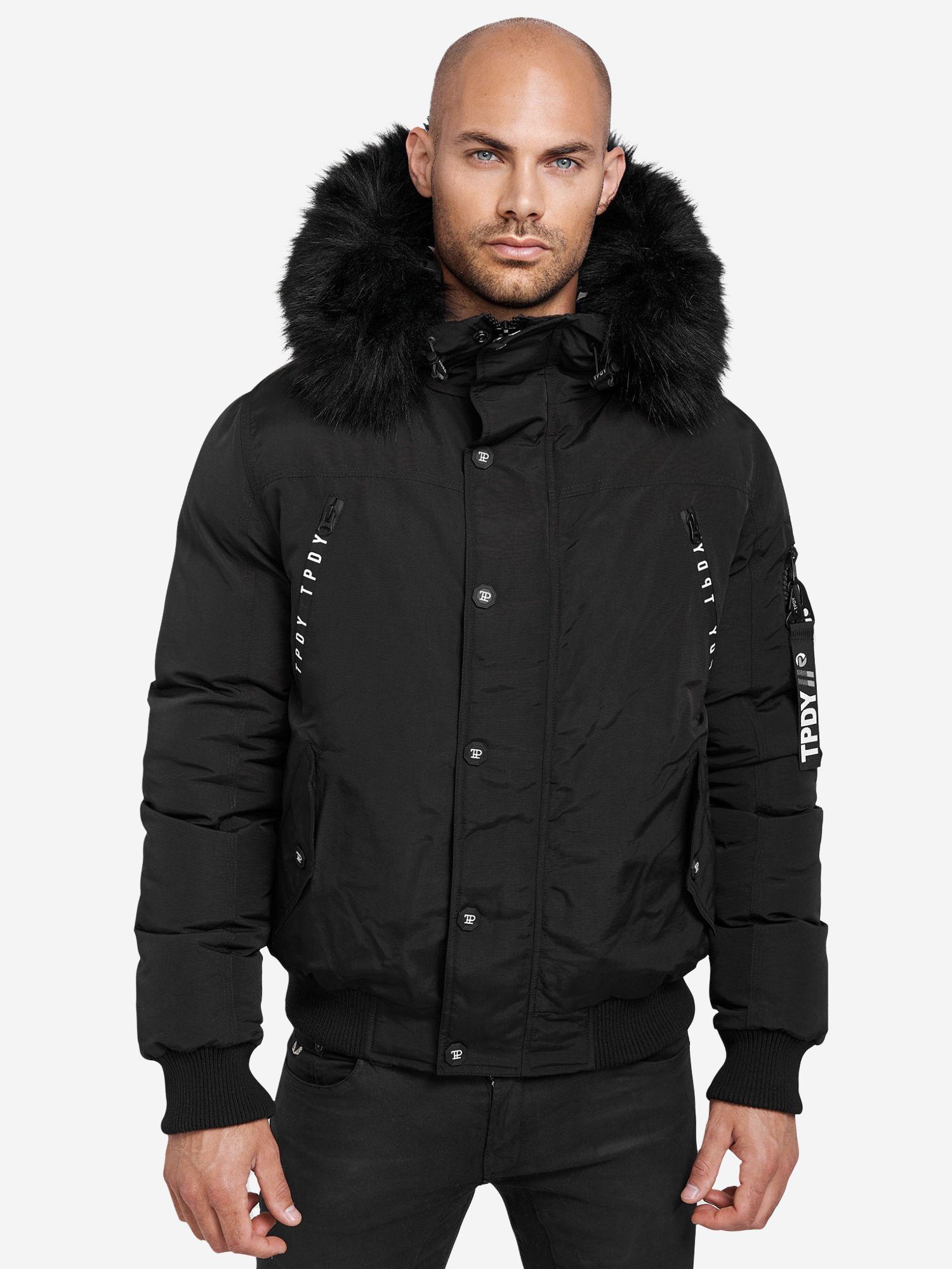trueprodigy Bomberjacke Noah Kapuze mit Fellimitat günstig online kaufen