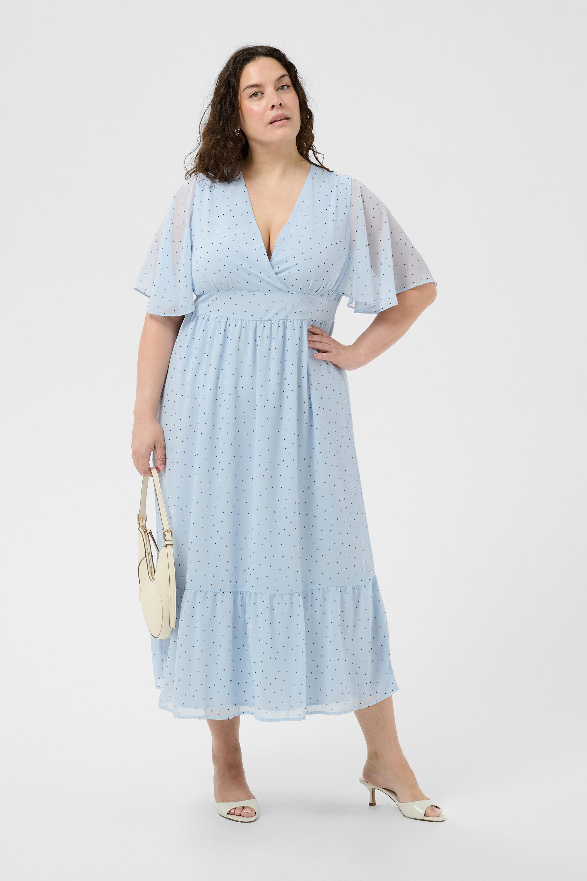 KAFFE Curve Blusenkleid Kleid KClory Große Größen
