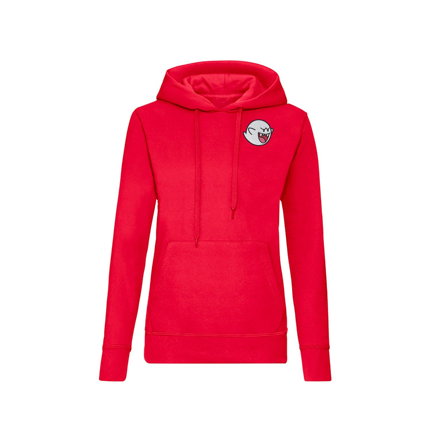 Blondie & Brownie Hoodie Boo Hoo Damen Hoodie mit Geistermotiv (Einzelartikel) Frecher Zungenblick Spukgesicht
