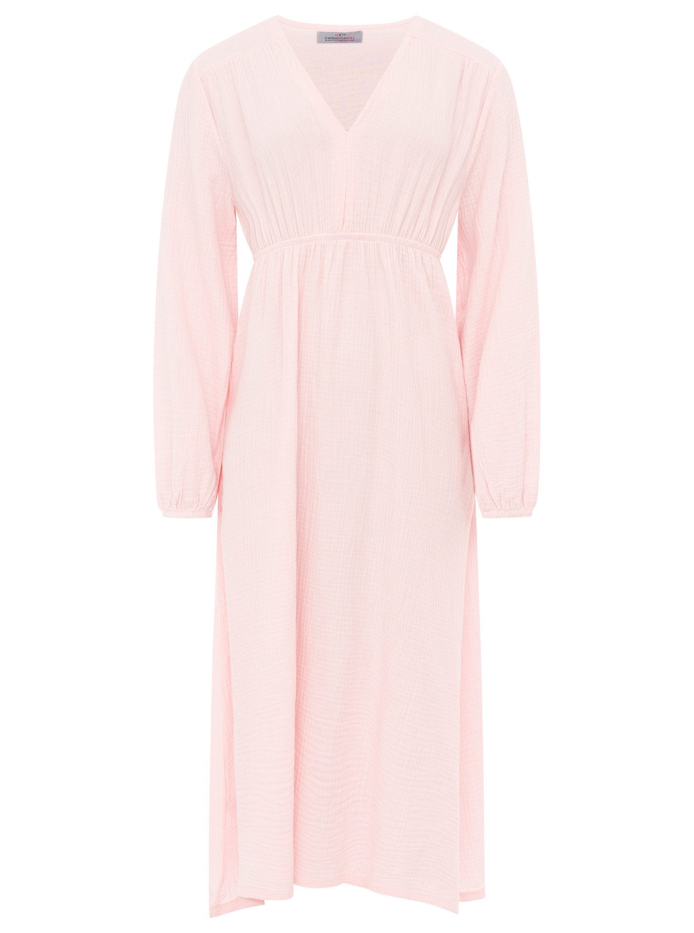 Zwillingsherz Maxikleid Maxikleid Baumwolle Musselin
