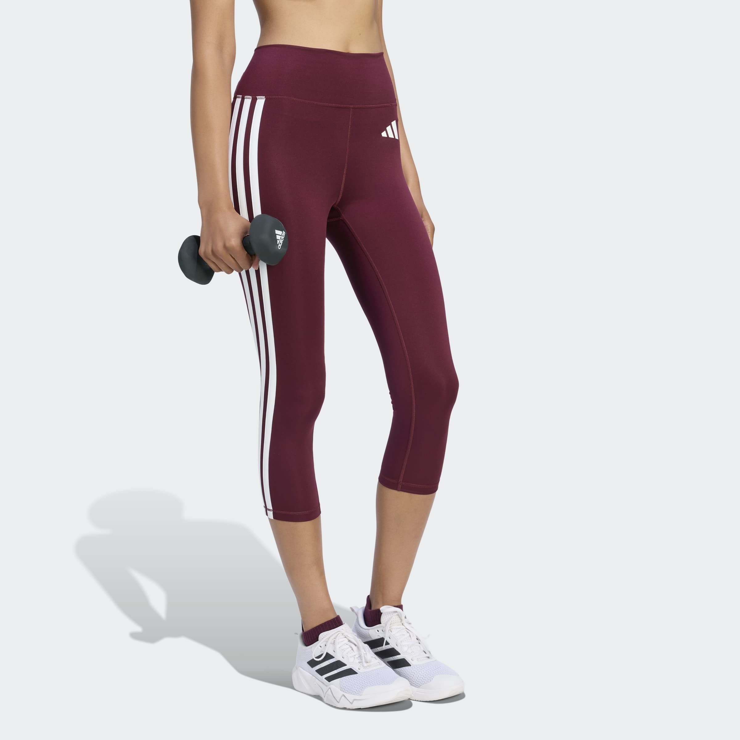 adidas Performance Trainingstights OPTIME ESSENTIALS WORKOUT 3-STREIFEN 3/4 LEGGINGS