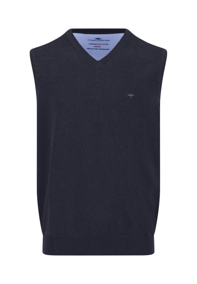 FYNCH-HATTON Strickpullover - Pullunder aus Baumwolle günstig online kaufen