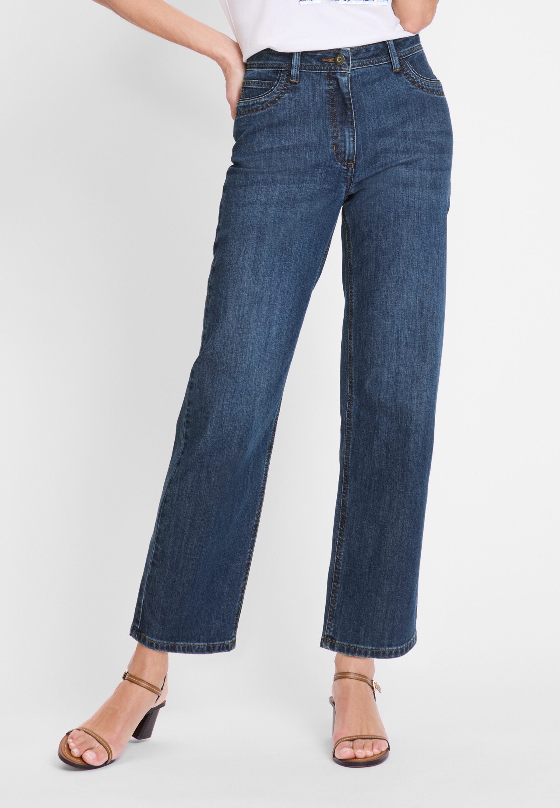 Olsen Regular-fit-Jeans mit geradem Schnitt