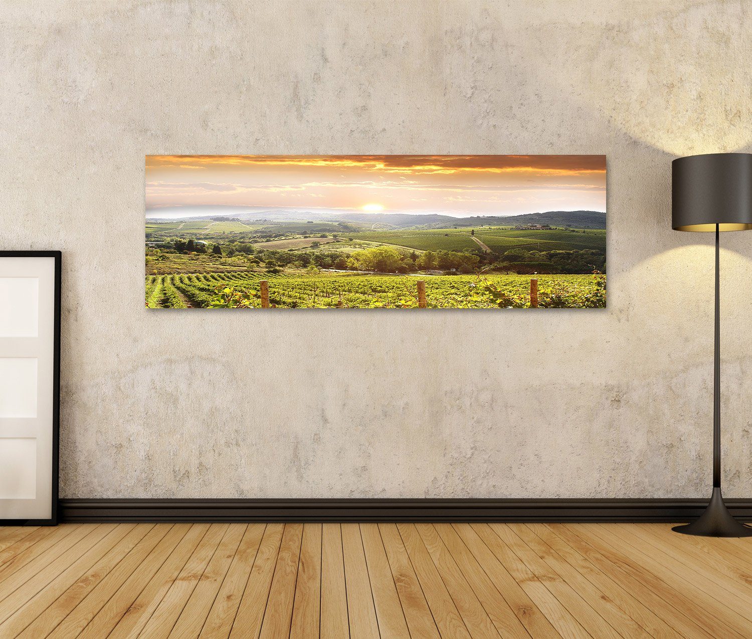 islandburner Leinwandbild Bild auf Leinwand Weinberg Chianti Toskana Wandbi günstig online kaufen