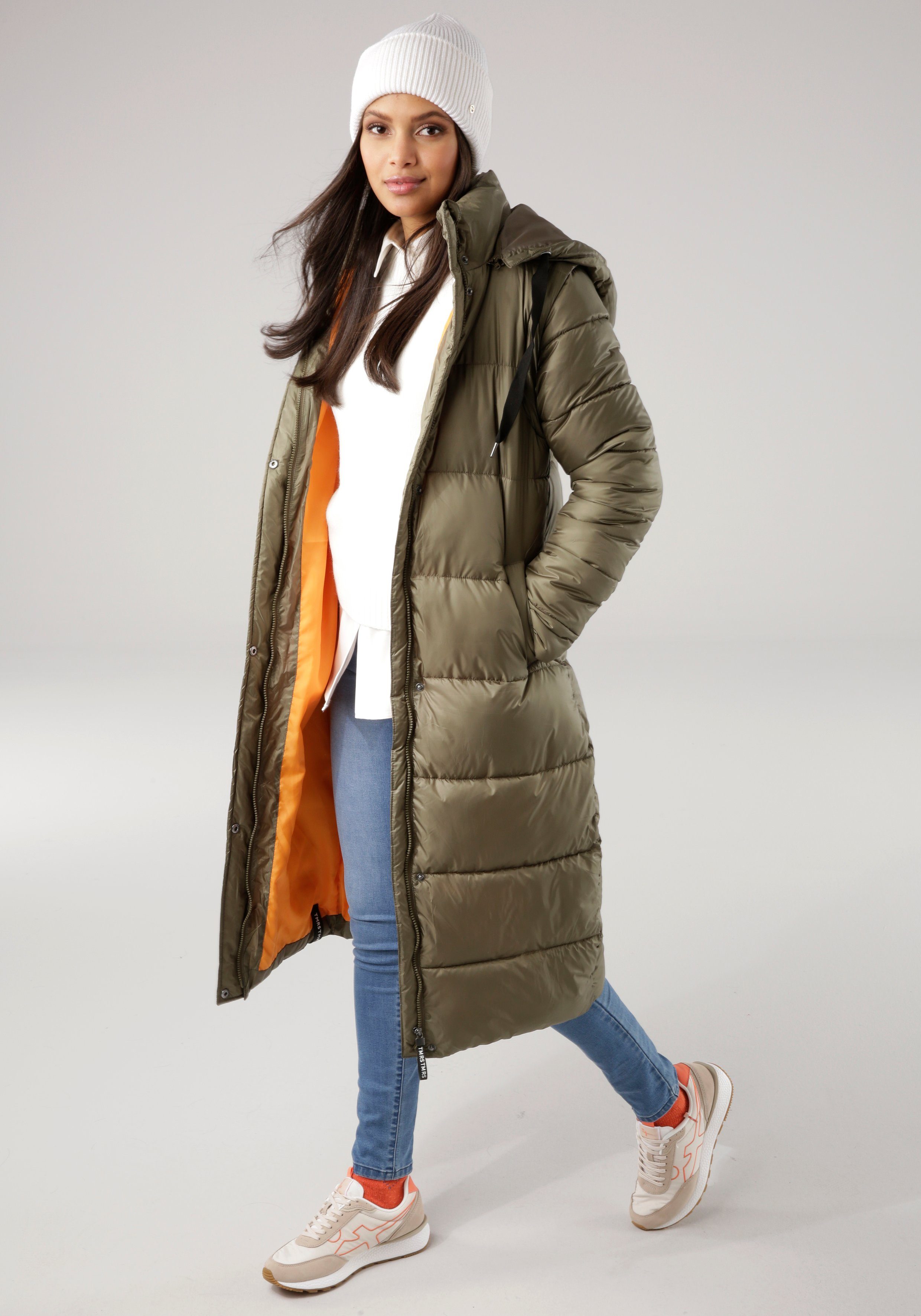 Tamaris Steppmantel mit abnehmbaren Ärmeln und Kapuze - auch tragbar als We günstig online kaufen
