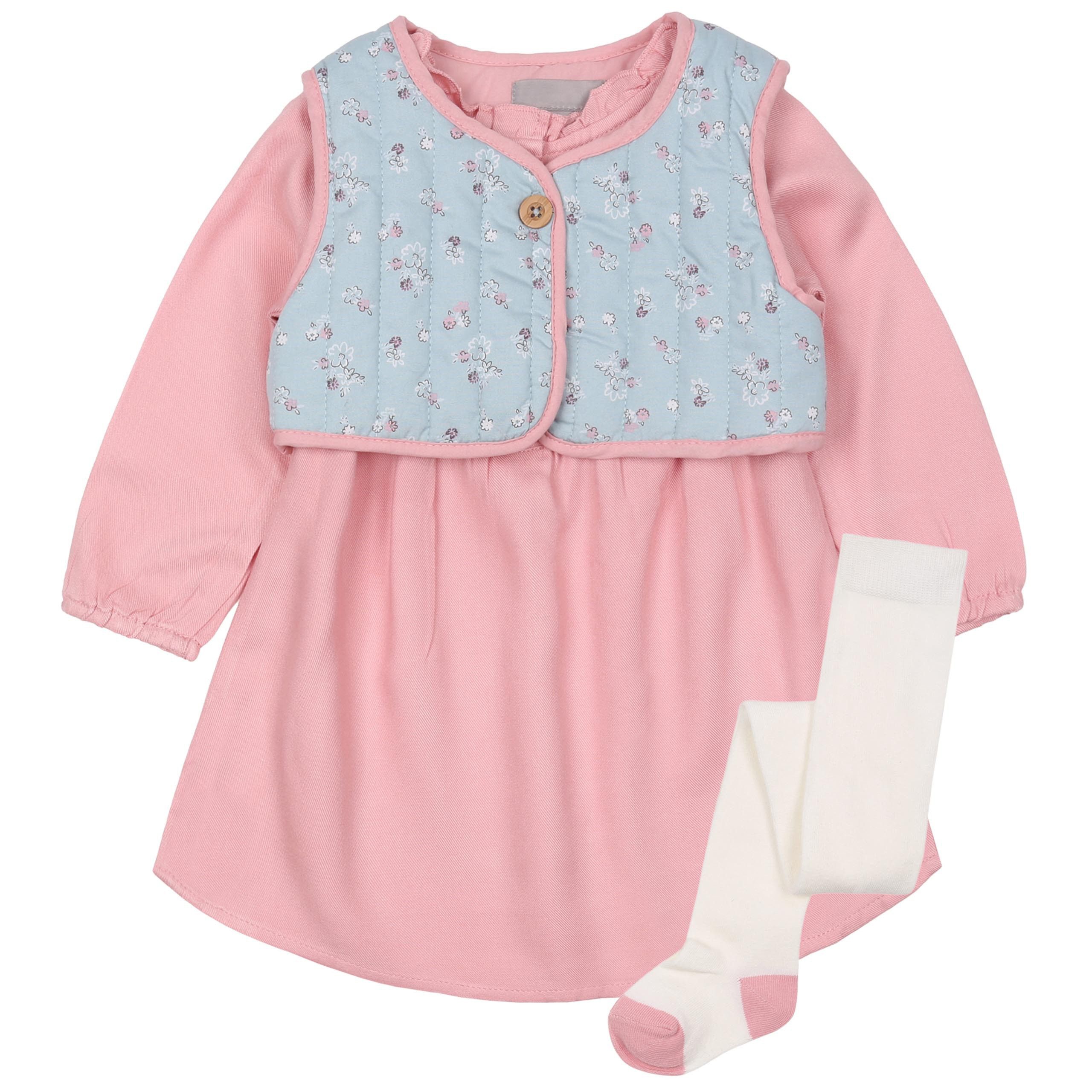 Sarcia.eu Frühchenpaket Mädchen Baby-Set bestehend aus Kleid, Weste, Strumpfhose 18-24 Monate