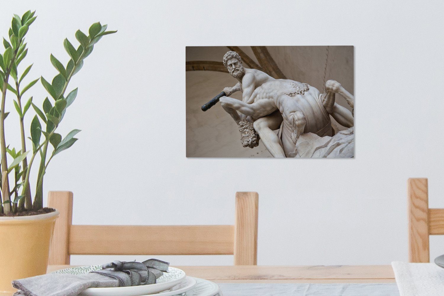 OneMillionCanvasses® Leinwandbild Ein Bild 30x20 St), Herkules des Aufhängefertig, cm Wanddeko, (1 Wandbild Leinwandbilder, in Italien