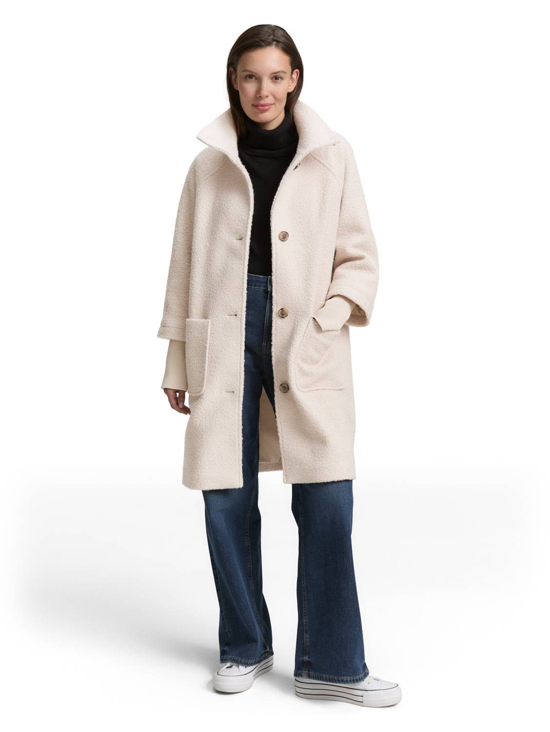 TOM TAILOR Parka Winter Glow Hochwertige Bouclé-Struktur für eleganten Herb günstig online kaufen