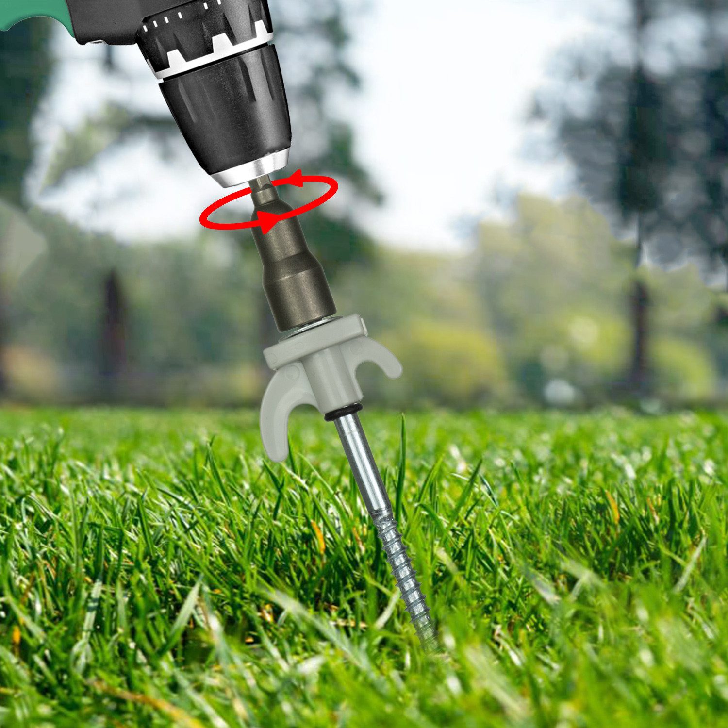 Moritz Vorzelt 20 Zeltheringe Schraubheringe 20,5 cm Stahl Camping im Koffer