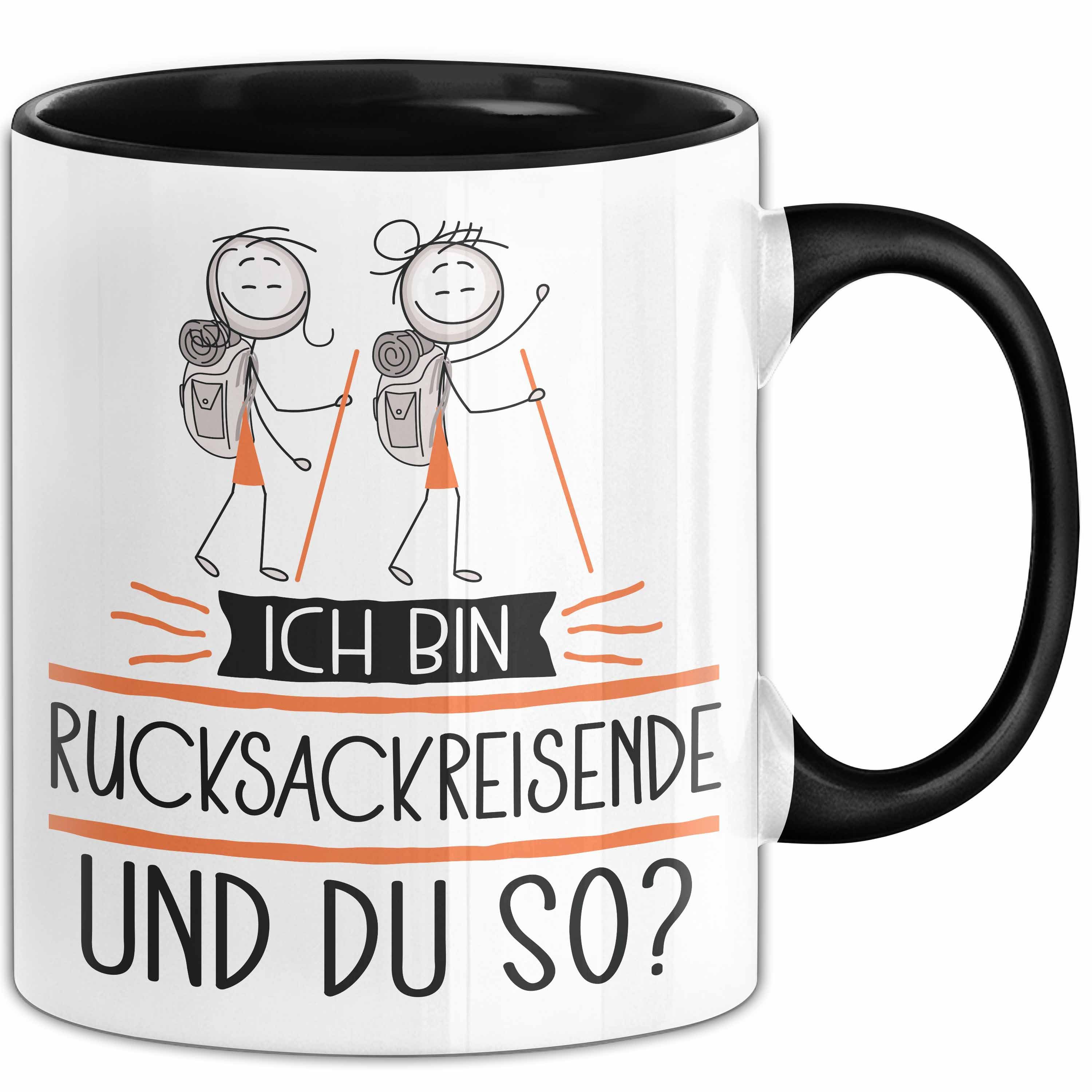 Trendation Tasse Rucksackreisende Tasse Geschenk Ich Bin Rucksackreisende Und Du So G