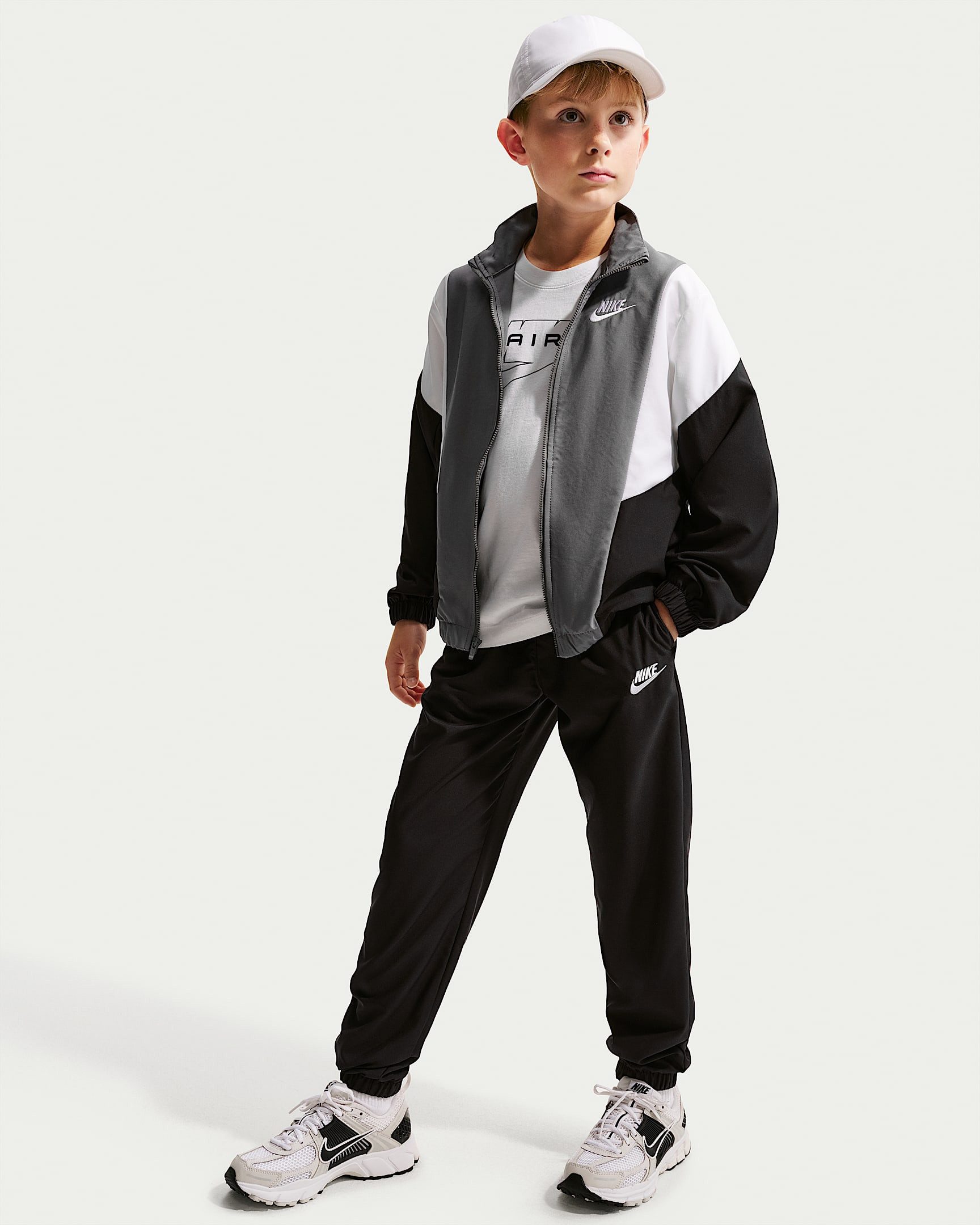 Nike Sportswear Trainingsanzug K NSW TRACKSUIT WVN FZ, Für Kinder und Jugendliche