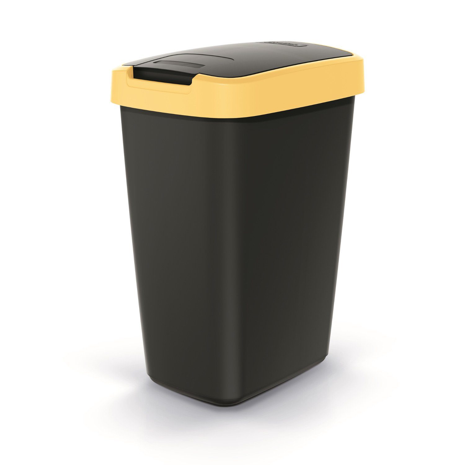 Keden Mülleimer Compacta Q, Abfallbehälter 12l mit Deckel KEDEN COMPACTA Q Gelb