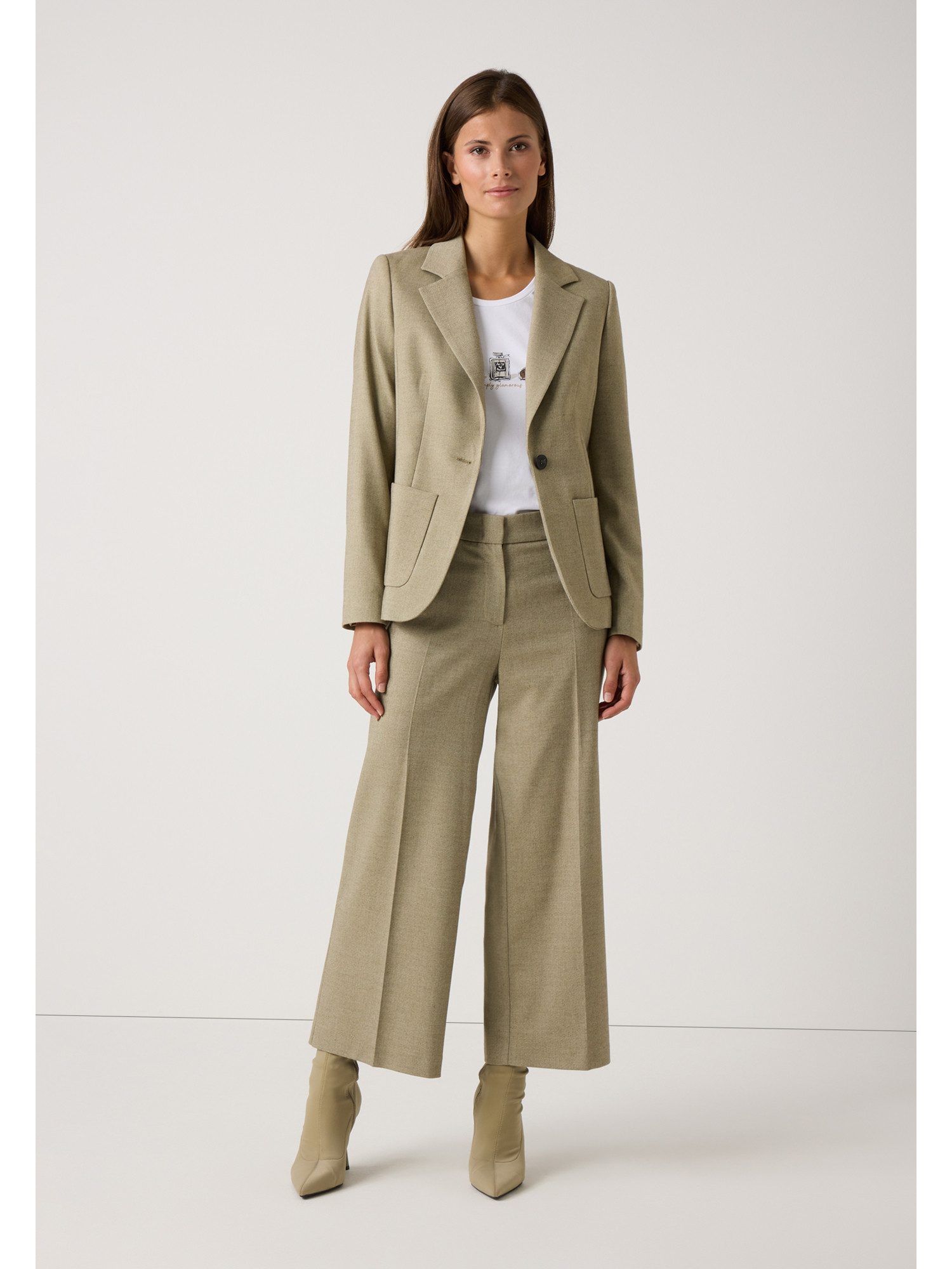 MORE&MORE Jackenblazer 1-Knopf-Blazer, meliert günstig online kaufen