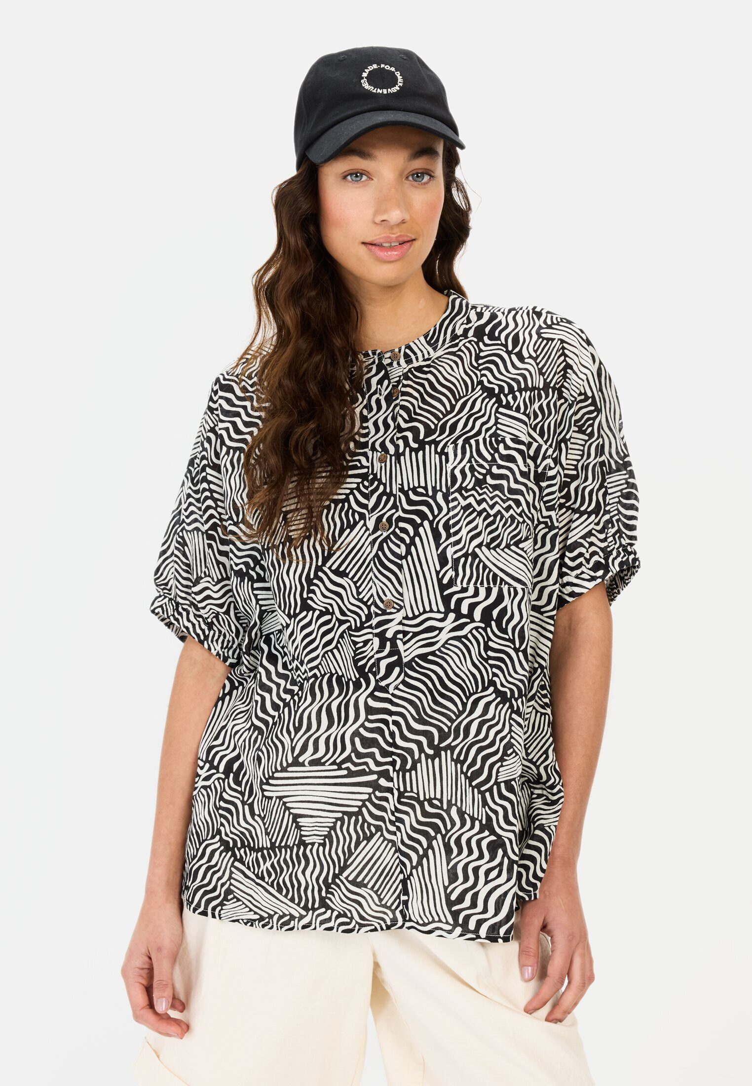 camel active Schlupfbluse mit Allover Print Allover Print günstig online kaufen