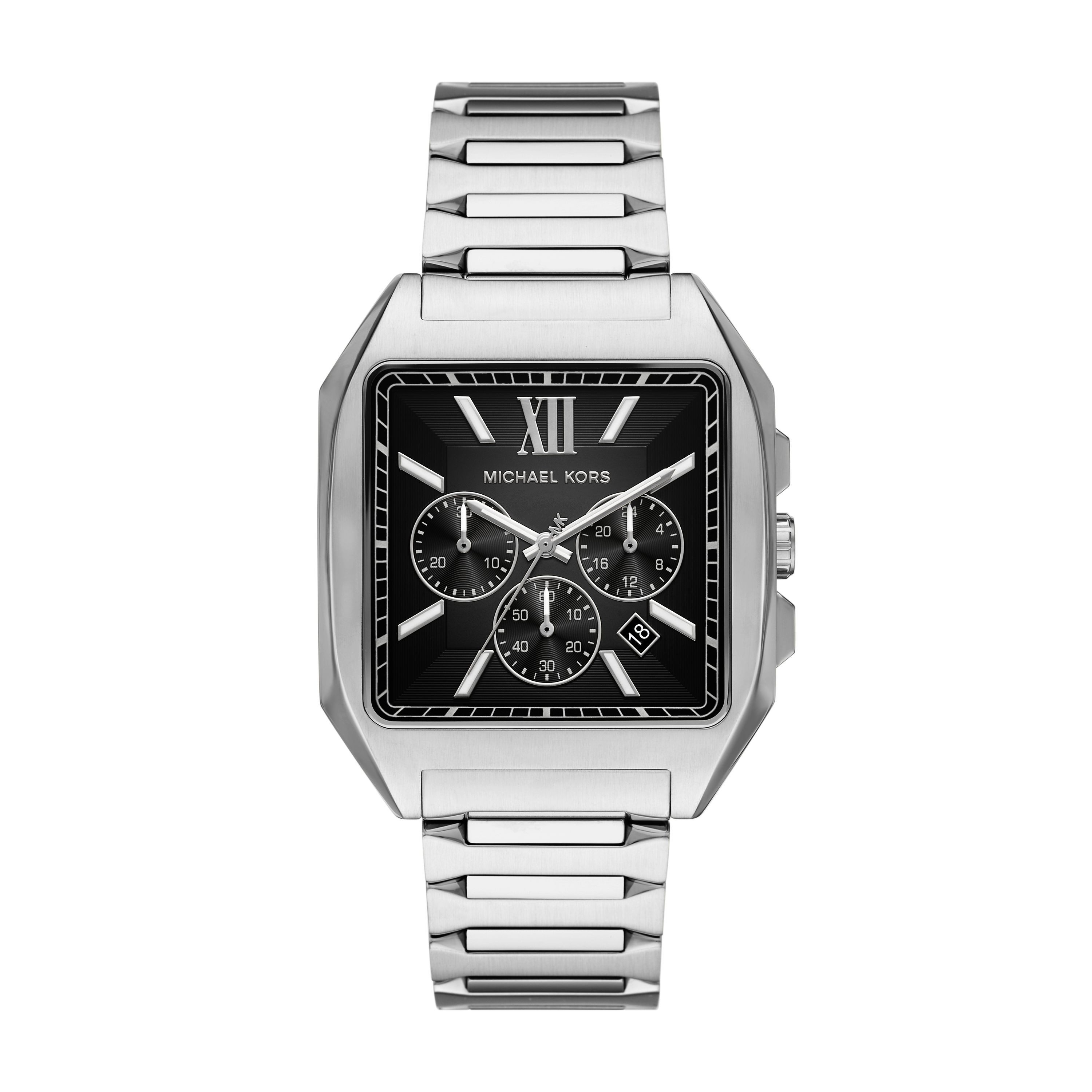 MICHAEL KORS Chronograph Hayes MK9283, Quarzuhr, Armbanduhr, Edelstahlarmband, analog, Tag, Stoppfunktion