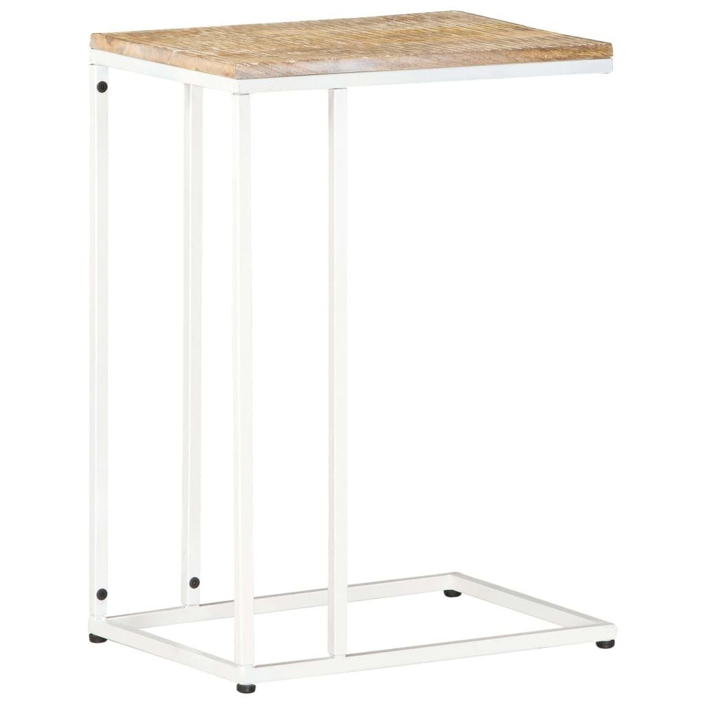 wood and and Beistelltisch white light 35x45x65 light Beistelltisch white wood Massivholz cm vidaXL | (1-St) Mango