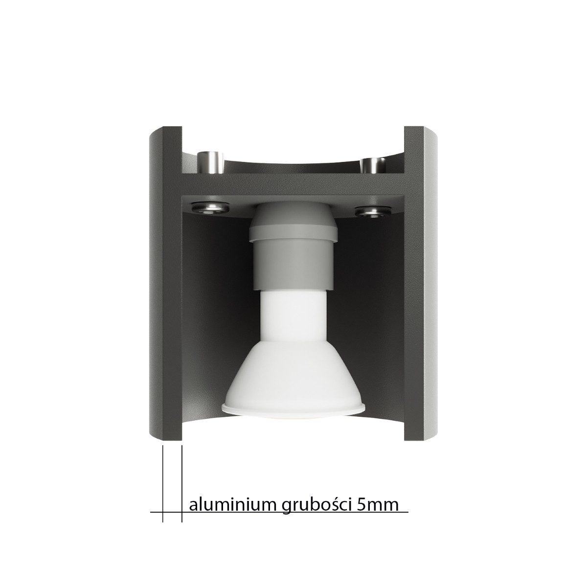 SOLLUX lighting Deckenleuchte Deckenleuchte Orbis 1 Grau, Nicht enthalten