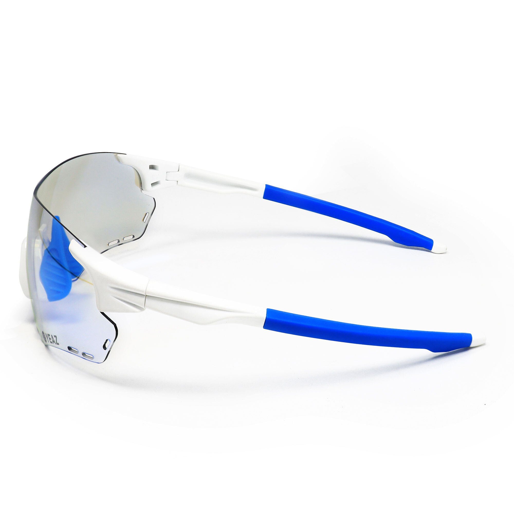 YEAZ Sportbrille blau sport-sonnenbrille / SUNELATION weiß/rot, weiß Sport-Sonnenbrille