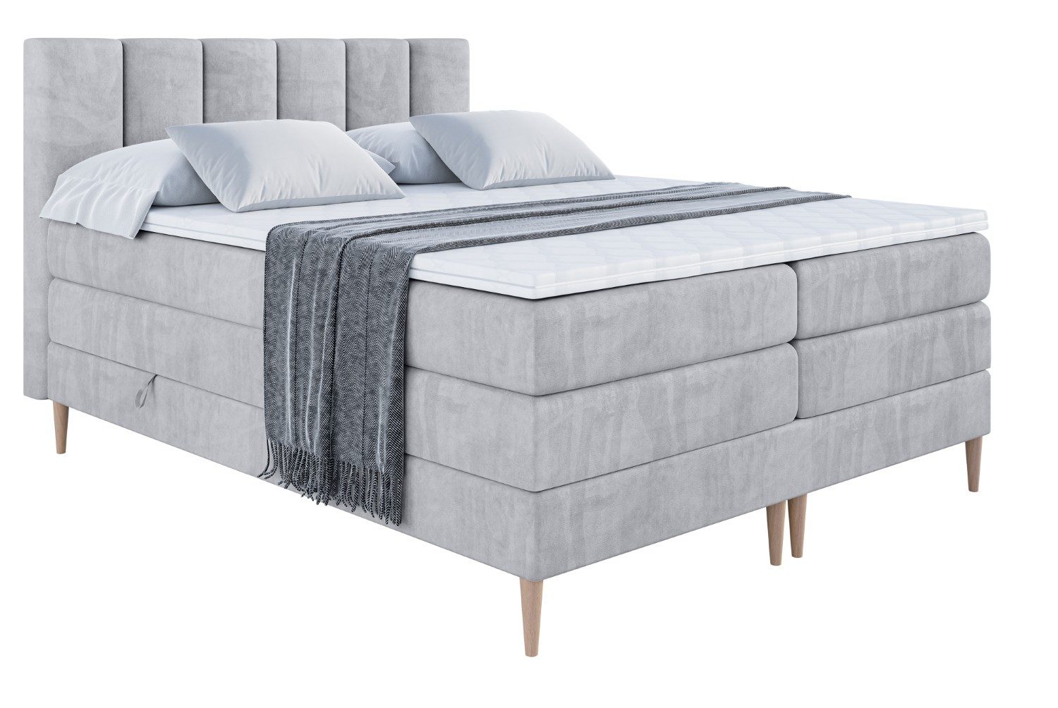 ALTDECOR Boxspringbett BOXI1-F KING (Multipocket-Matratze H4, günstig online kaufen