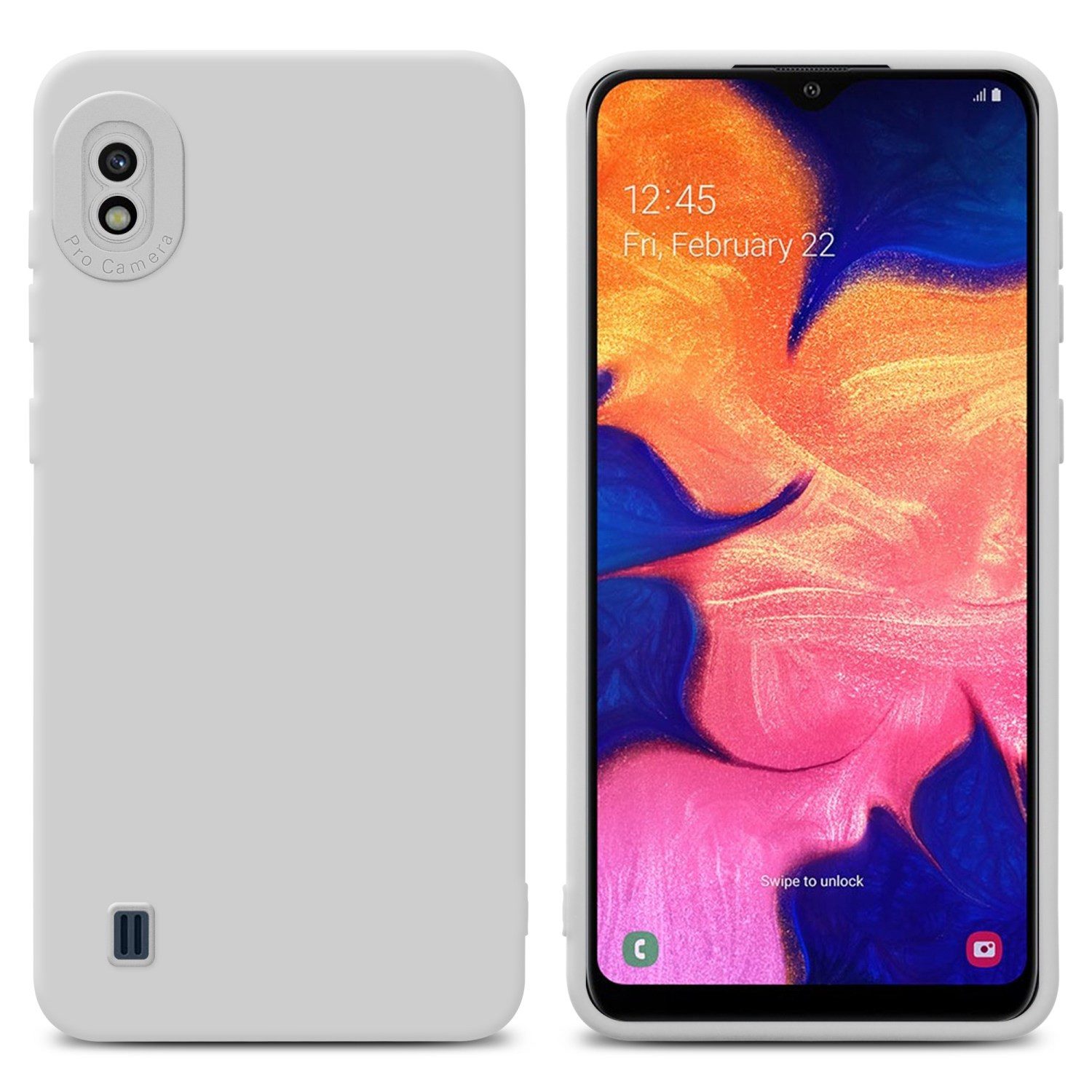 Cadorabo Handyhülle für Samsung Galaxy A10 Hülle Samsung Galaxy A10, Hülle Schutzhülle TPU Silikon Case Cover