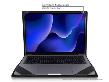 PURE Leather Studio Laptop-Hülle »14" MacBook Lederhülle ATRIA« 35,97 cm (14,2 Zoll), Hülle für Apple MacBook Pro 14 Zoll M1 Schutzhülle Laptop-Hülle Sleeve Cover Case
