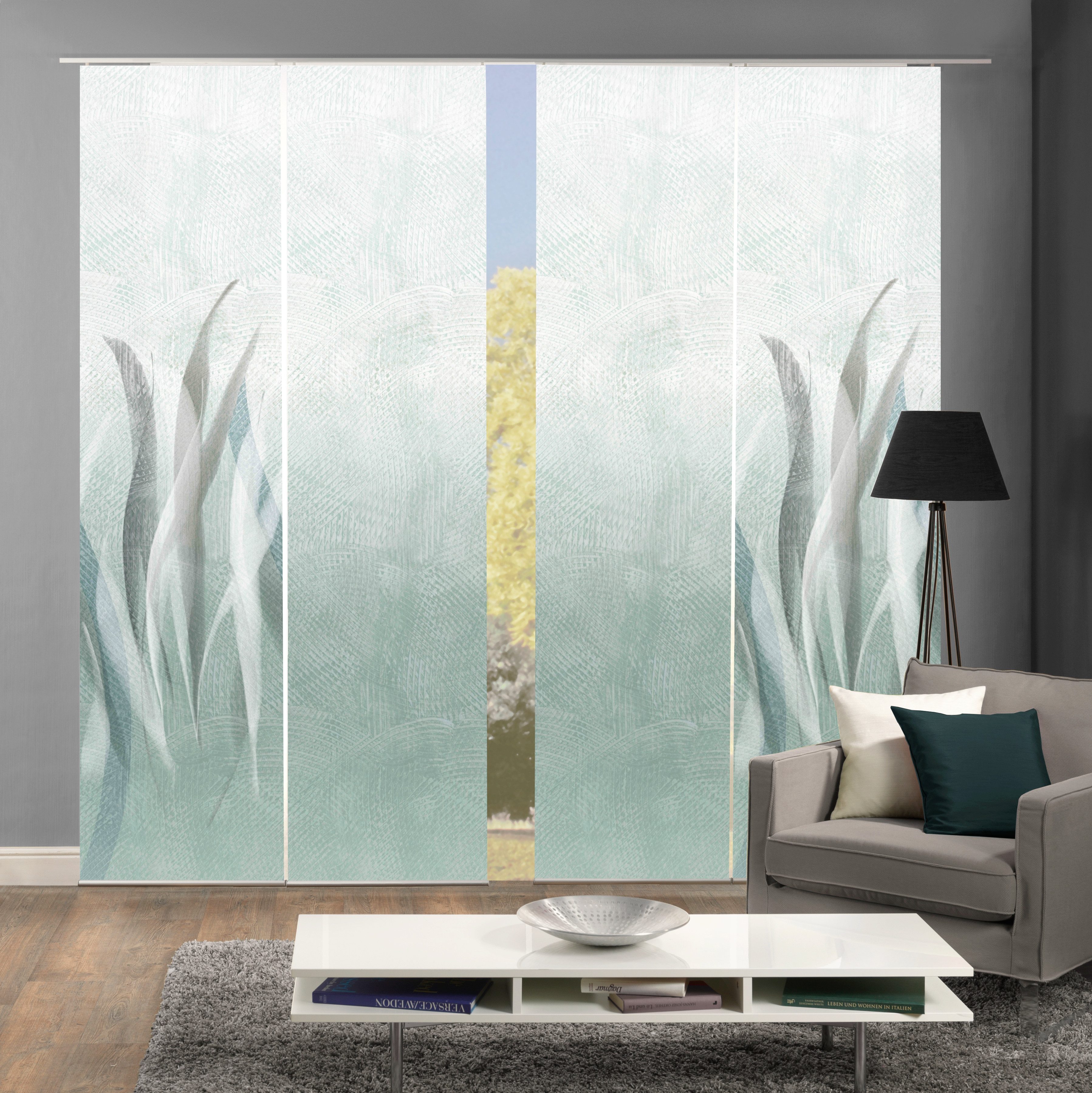 HOME WOHNIDEEN Schiebegardine SIRALIO (4 St), Paneelwagen, blickdicht, SCHI günstig online kaufen