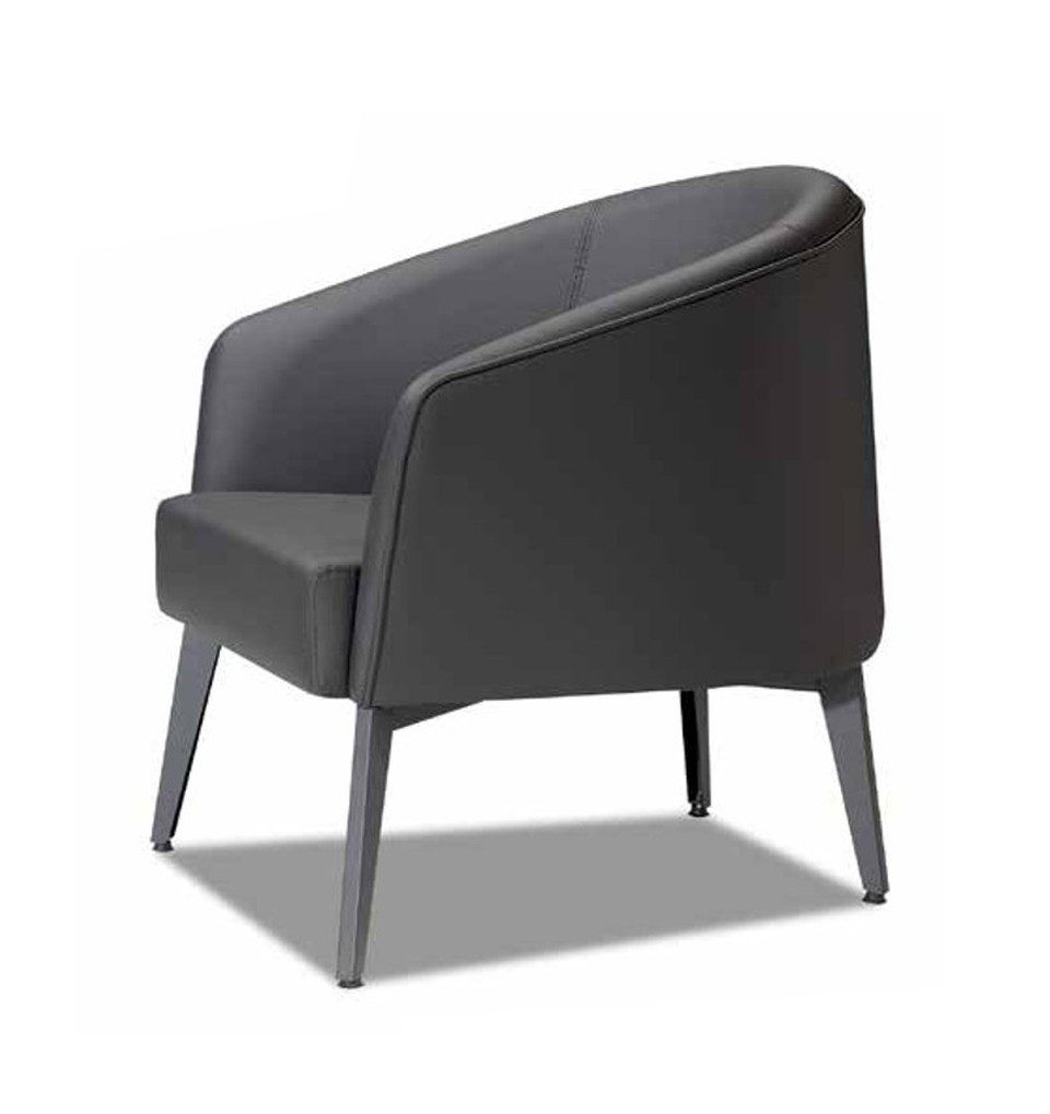 Xlmoebel Relaxsessel Grau Polstersessel für Lounge, Büro, Hotel und Club (1-St., Polstersessel), Made in Europa