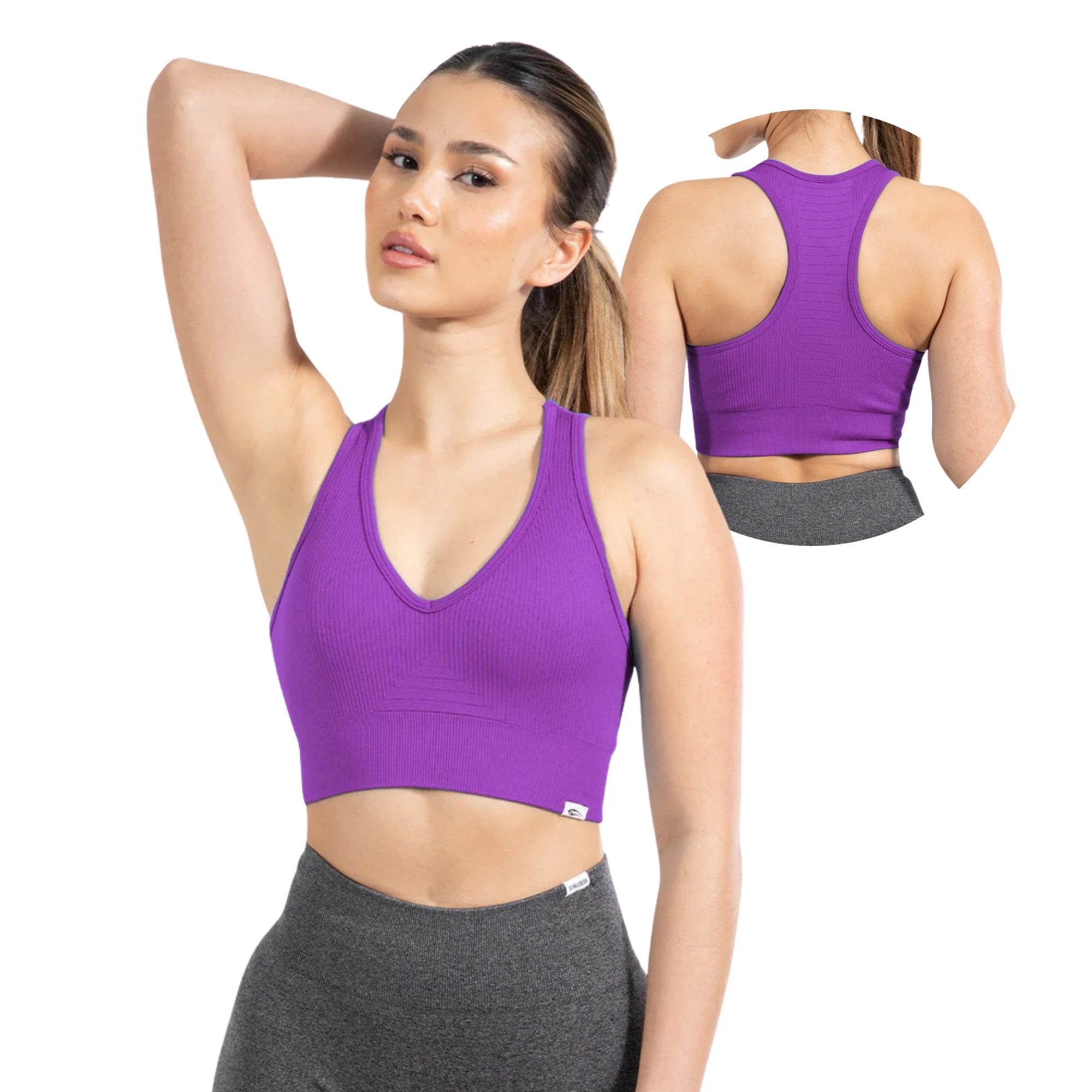 Smilodox Sport-BH Amaze Pro, Seamless Sport Bra Gerippter Stoff Fitness Yog günstig online kaufen