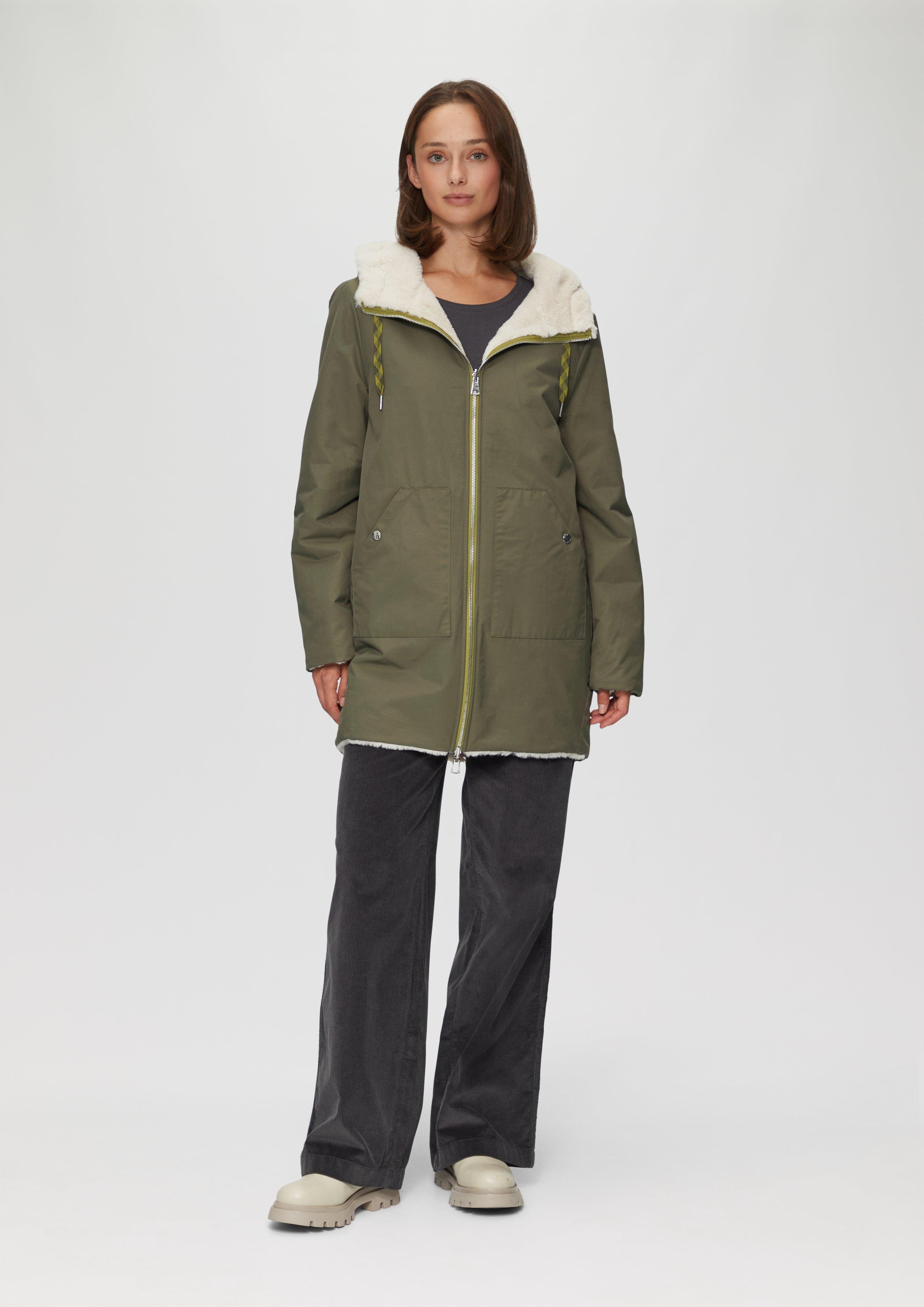s.Oliver Funktionsmantel Wendbarer Parka mit Kunstfell günstig online kaufen