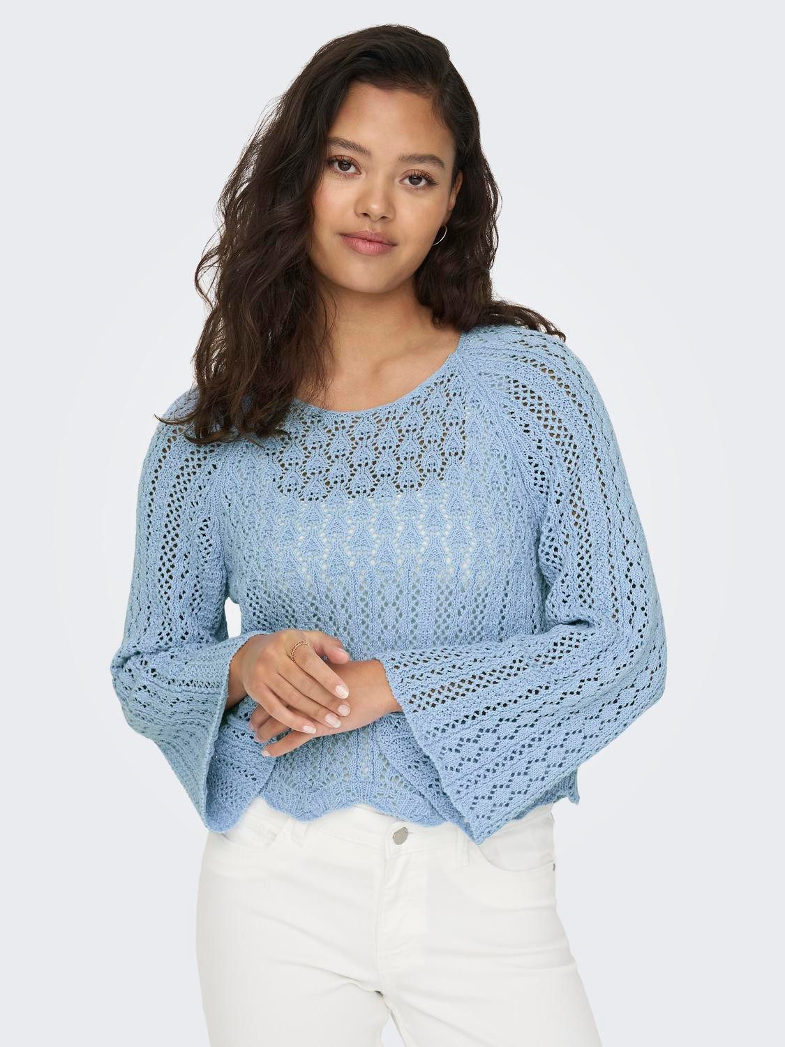 ONLY Rundhalspullover ONLNOLA LIFE 3/4 PULLOVER günstig online kaufen