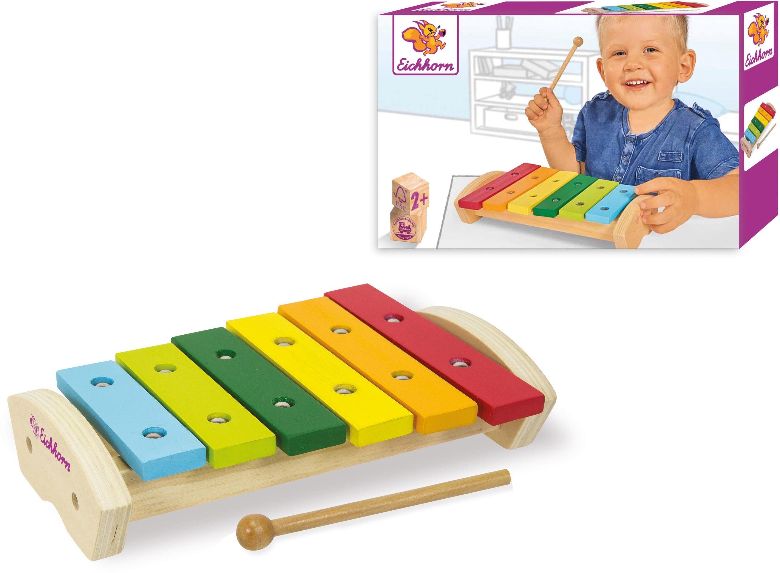 Eichhorn Spielzeug-Musikinstrument Xylophon, aus Holz, FSC® - schützt Wald günstig online kaufen
