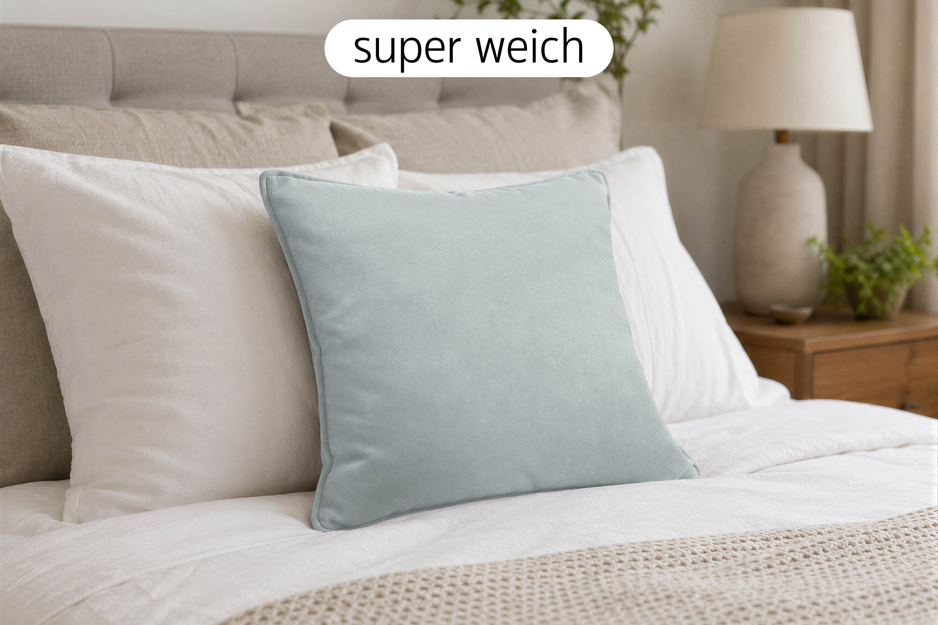 Amilian Dekokissen 4er Set Zierkissen Sofakissen Couchkissen mit Reißverschluss, inklusive Füllung für Sofa, Couch und Bett
