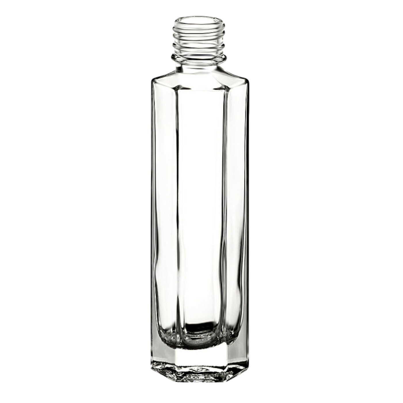 gouveo Zerstäuberflasche Sprayflasche 100 ml Hexagon mit Pumpspender -  Leere Pumpflasche 0,1 l (2 St), schwarz-goldfarben