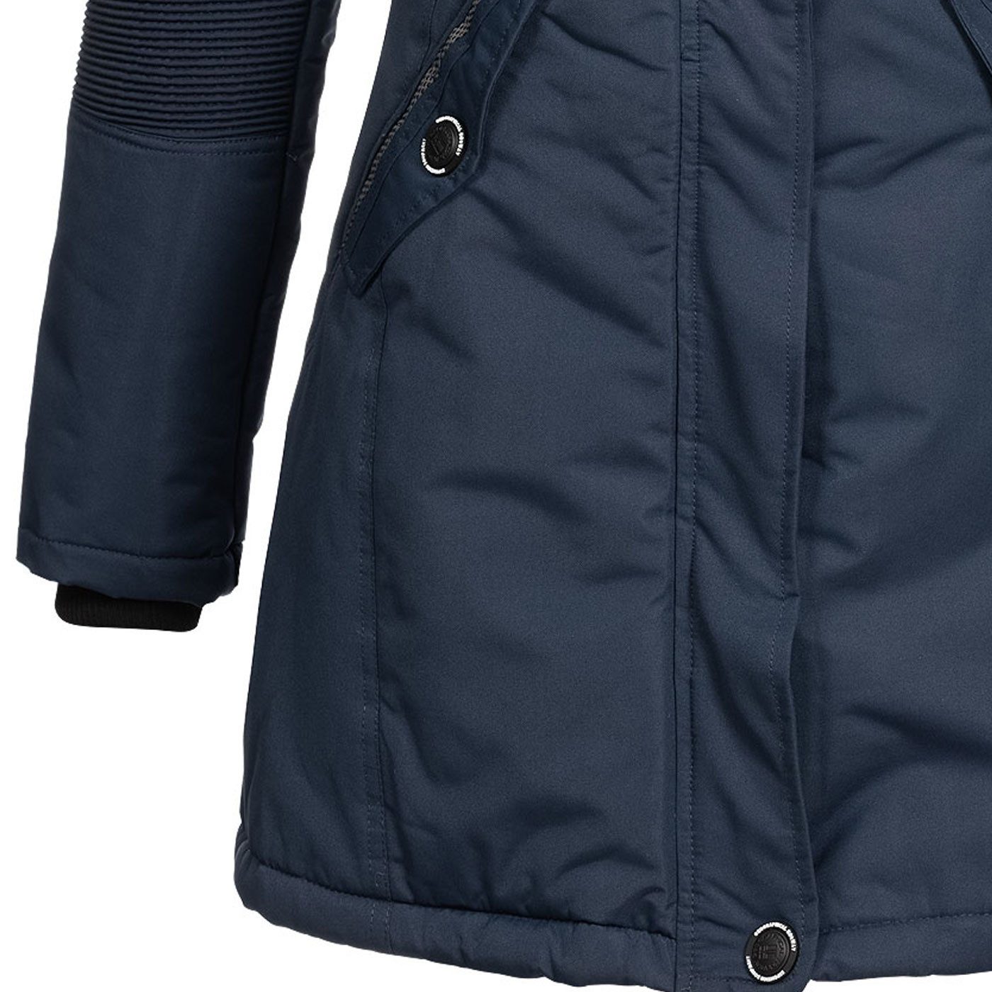 Geographical Norway Parka Damen Outdoor Winter Jacke Mantel lang geschnitten – Bild 4 von 5