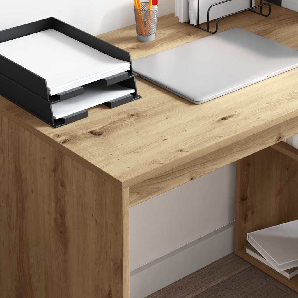 vidaXL Schreibtisch Schreibtisch Artisan-Eiche Holzwerkstoff 108 x 55 x 103.5 cm (1-St) – Bild 4 von 5