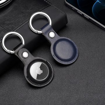 Dux Ducis Schlüsselanhänger Case Leder Schutz Hülle Cover Schlüsselanhänger Apple AirTag