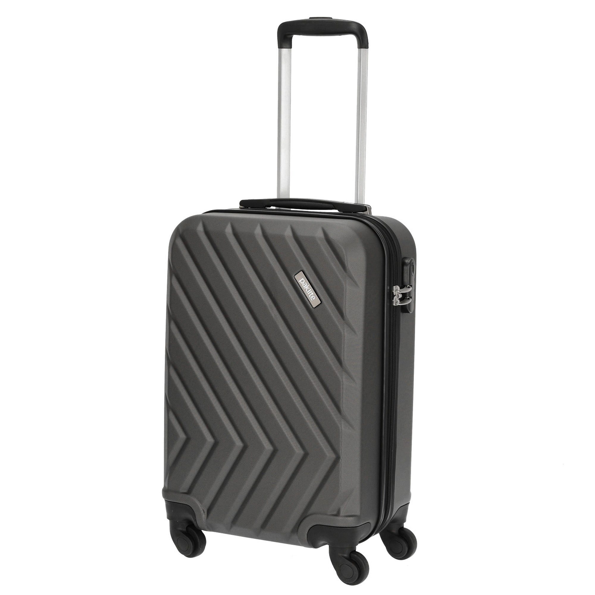 paklite Handgepäck-Trolley Quick - 4-Rollen-Kabinentrolley S 55 cm (grau/anthrazit), 4 Rollen