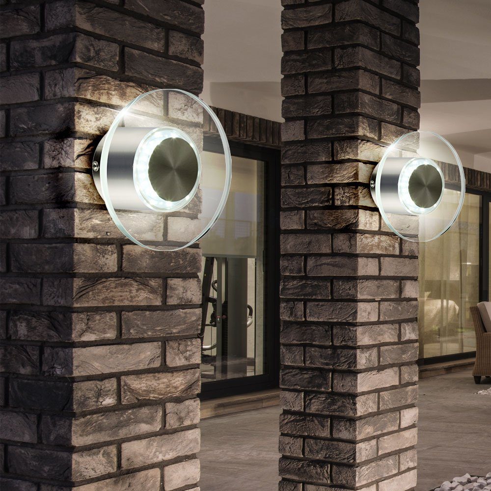 LED Wandleuchte, 2er Set LED Außen Wand Leuchten Garten