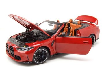 Minichamps Modellauto BMW M4 Cabrio 2020 rot metallic Modellauto 1:18 Minichamps, Maßstab 1:18